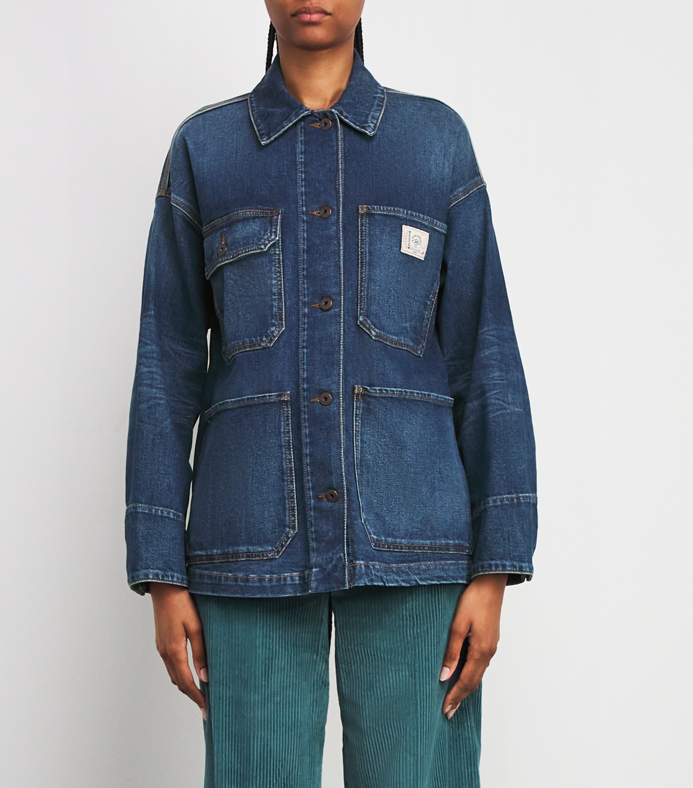 Workwear Denim Jacket NAVY Image 3