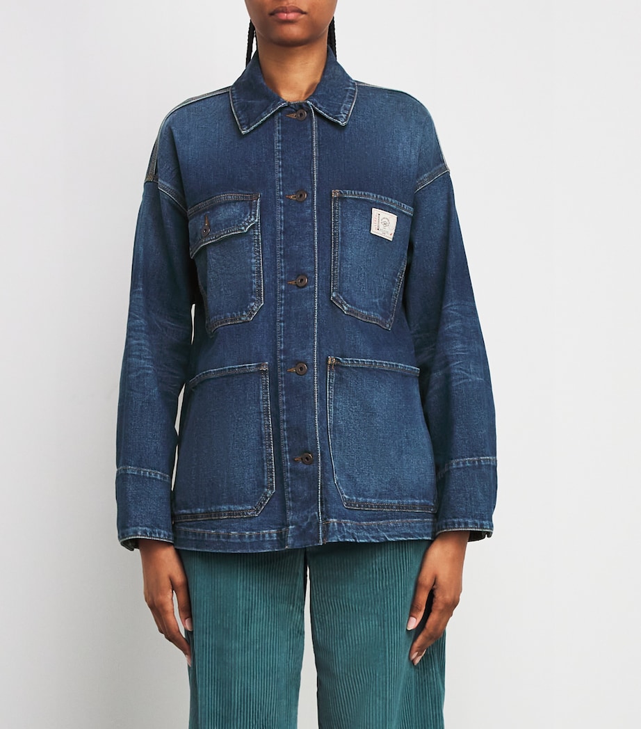 Workwear Denim Jacket NAVY Image 3
