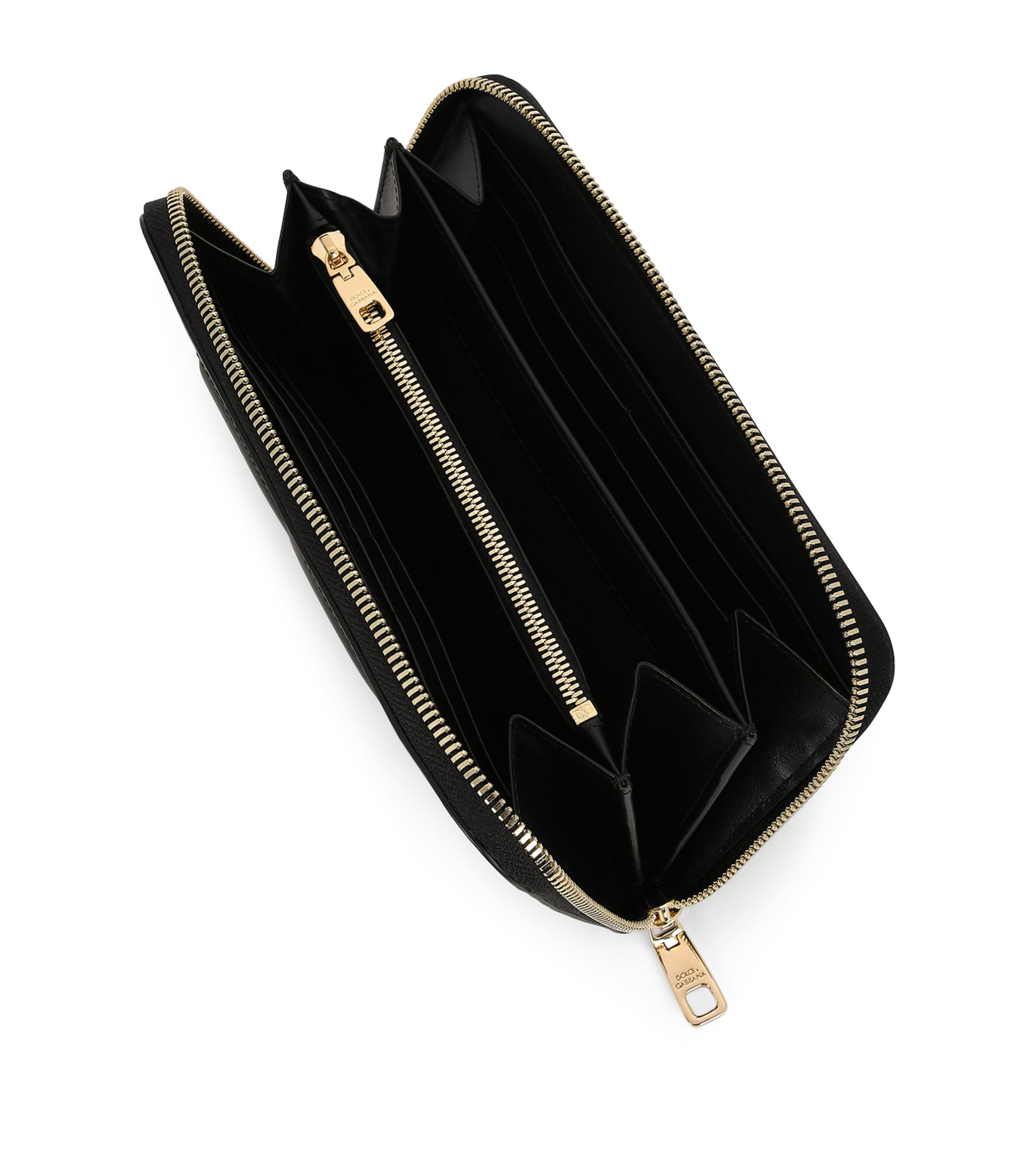 Leather Zip Wallet 80999-BLACK Image 4