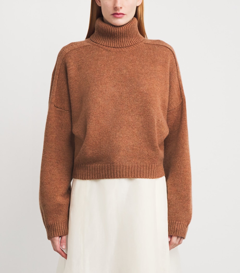 Organic Cashmere Bangkok Sweater TERRACOTA Image 3