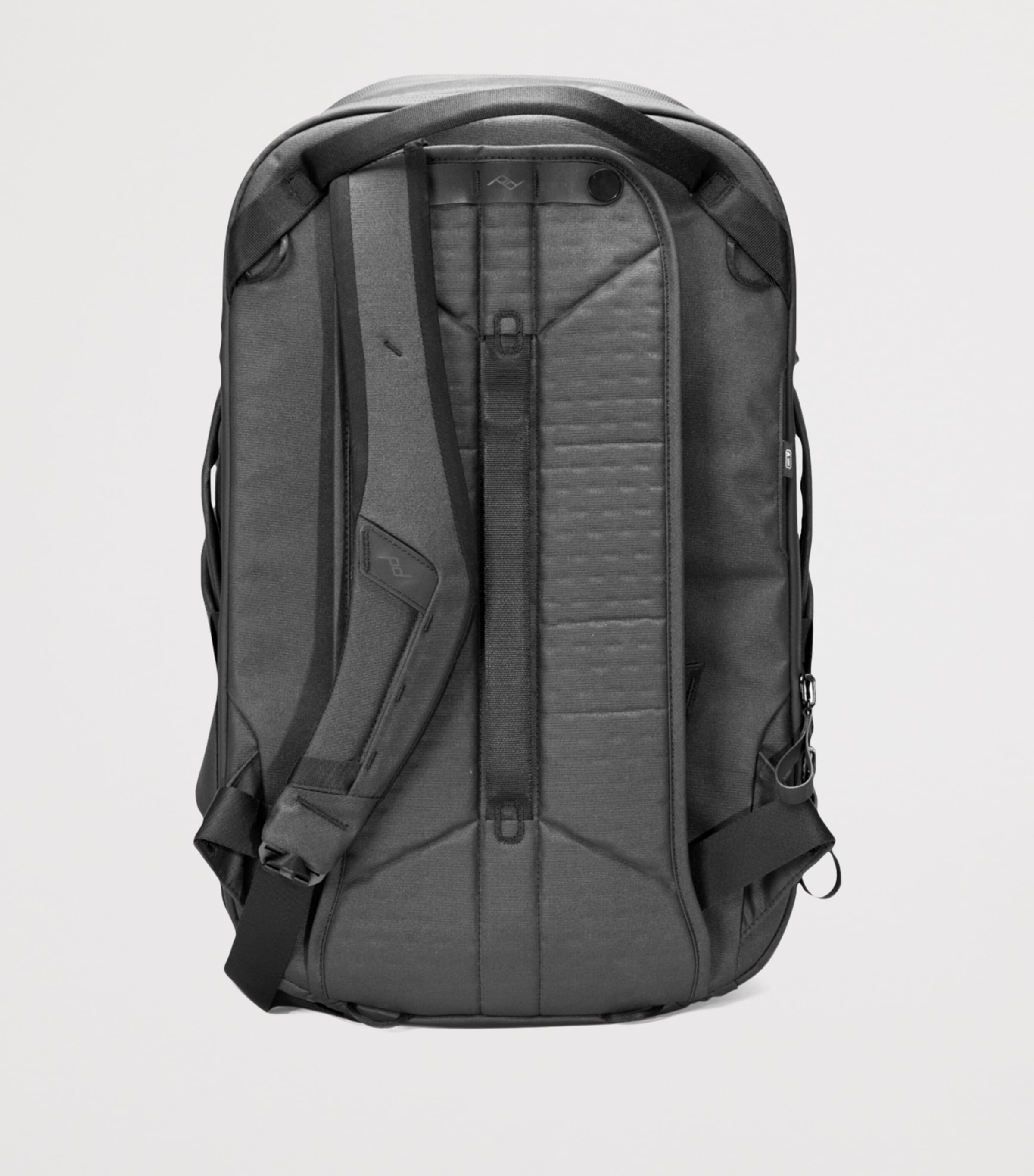 Canvas Expandable 30-Litre Travel Backpack BLACK Image 5
