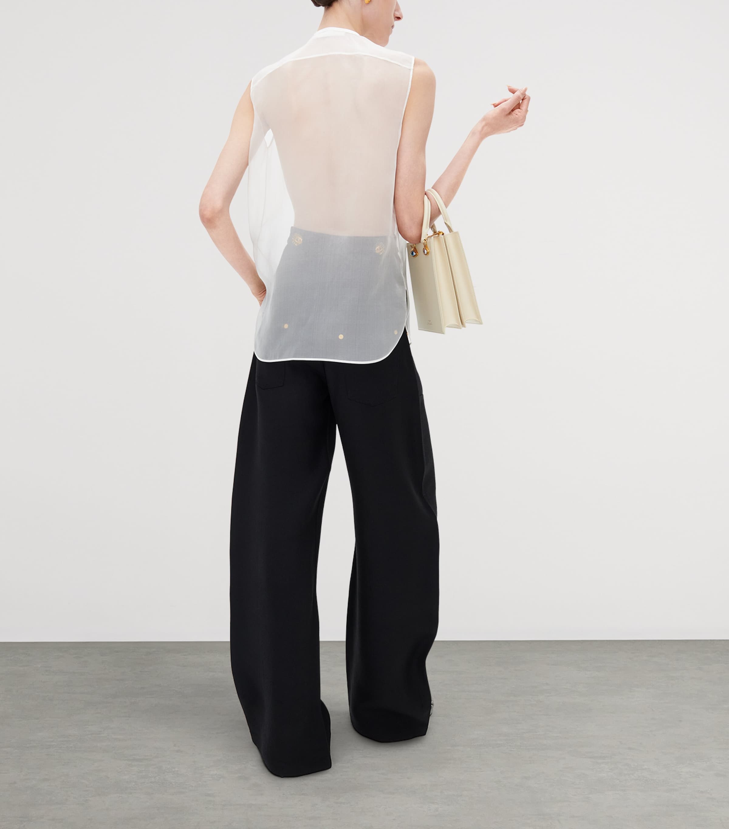Schiaparelli Leather Face Top-Handle Bag Beige Image 3