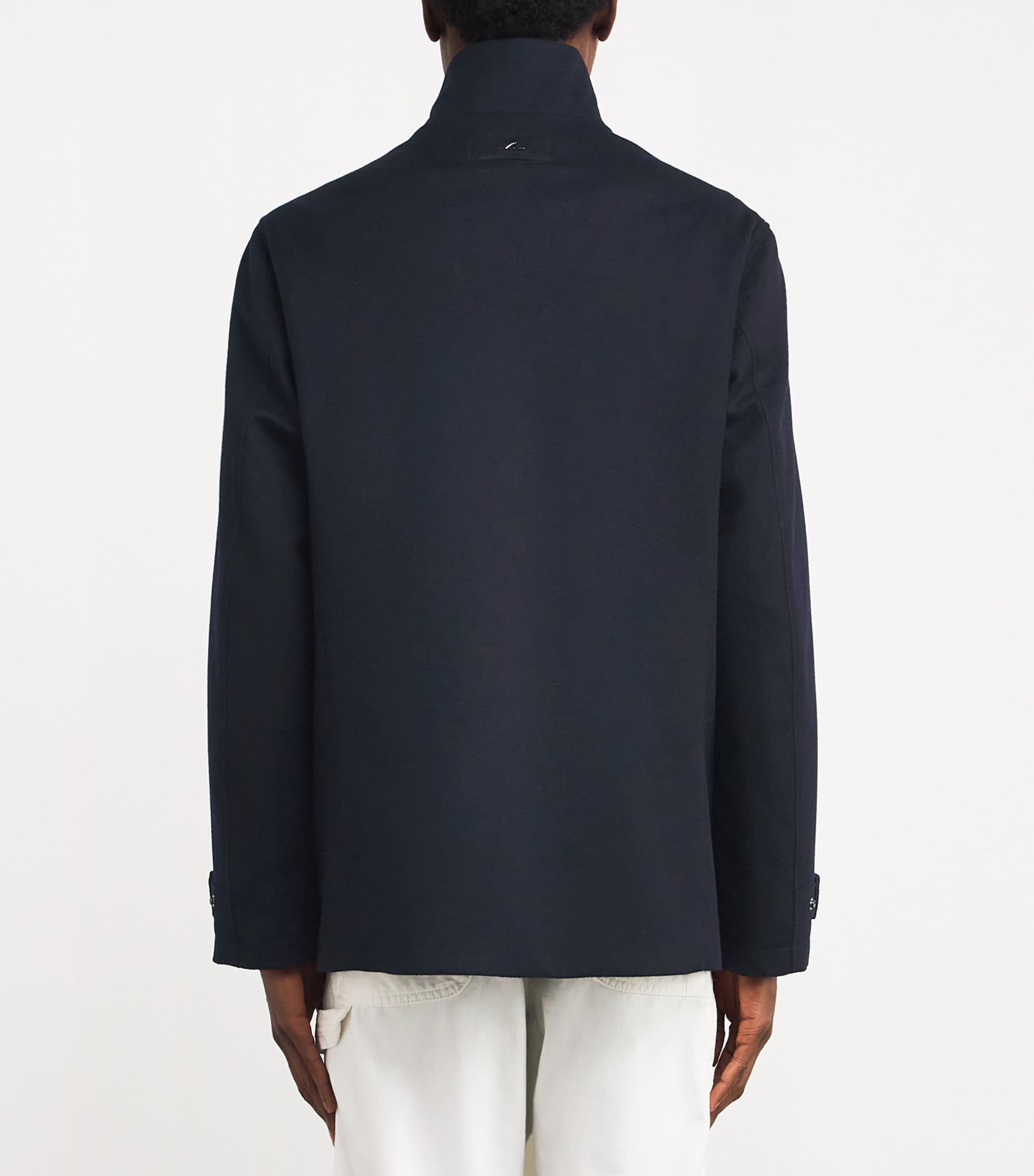 Cashmere Green Storm System Reversible Car Coat 13BLUE Image 4