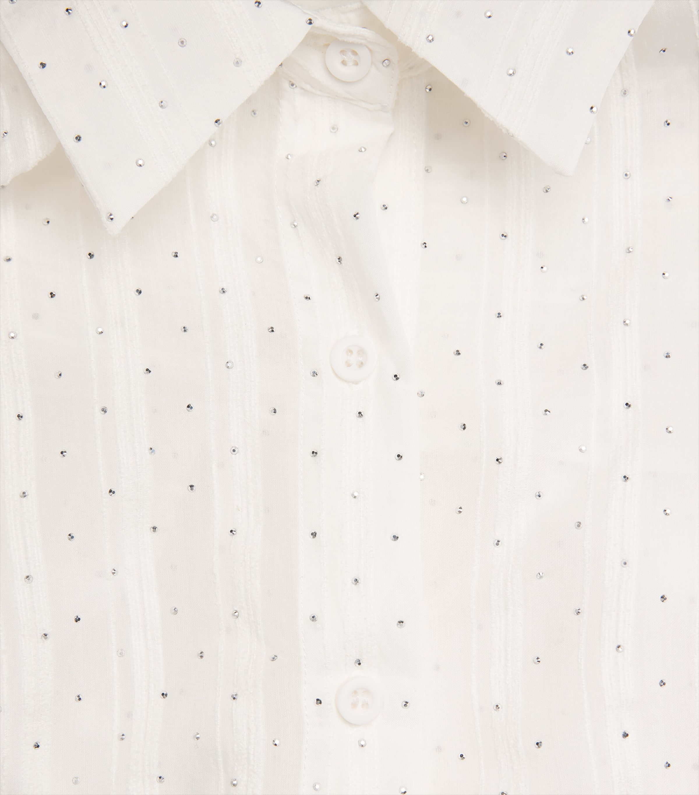 Melissa Odabash Womens Cotton Diamanté Ziggy Shirt White Image 6