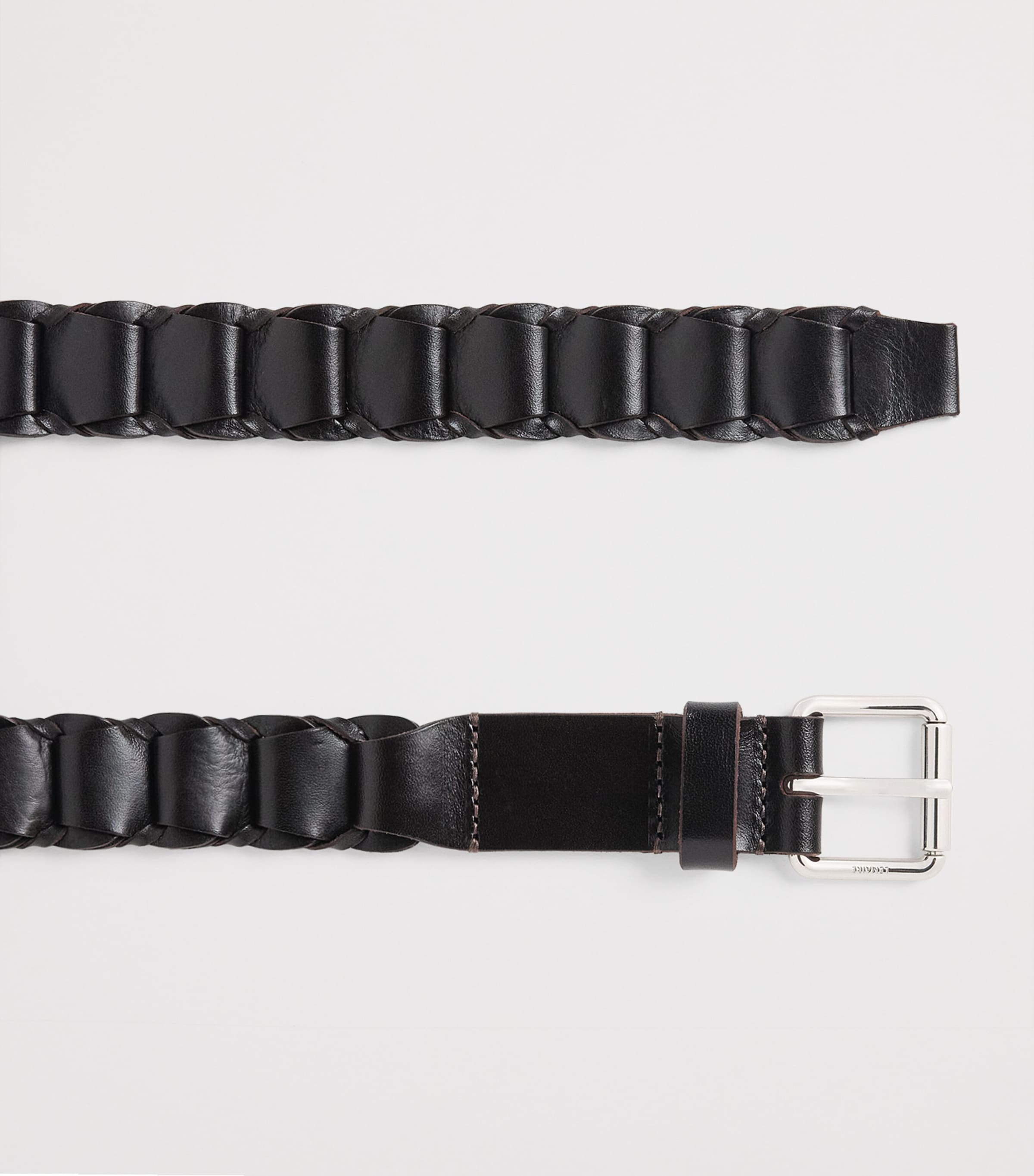 Lemaire Leather Link Belt Dark Brown Image 3