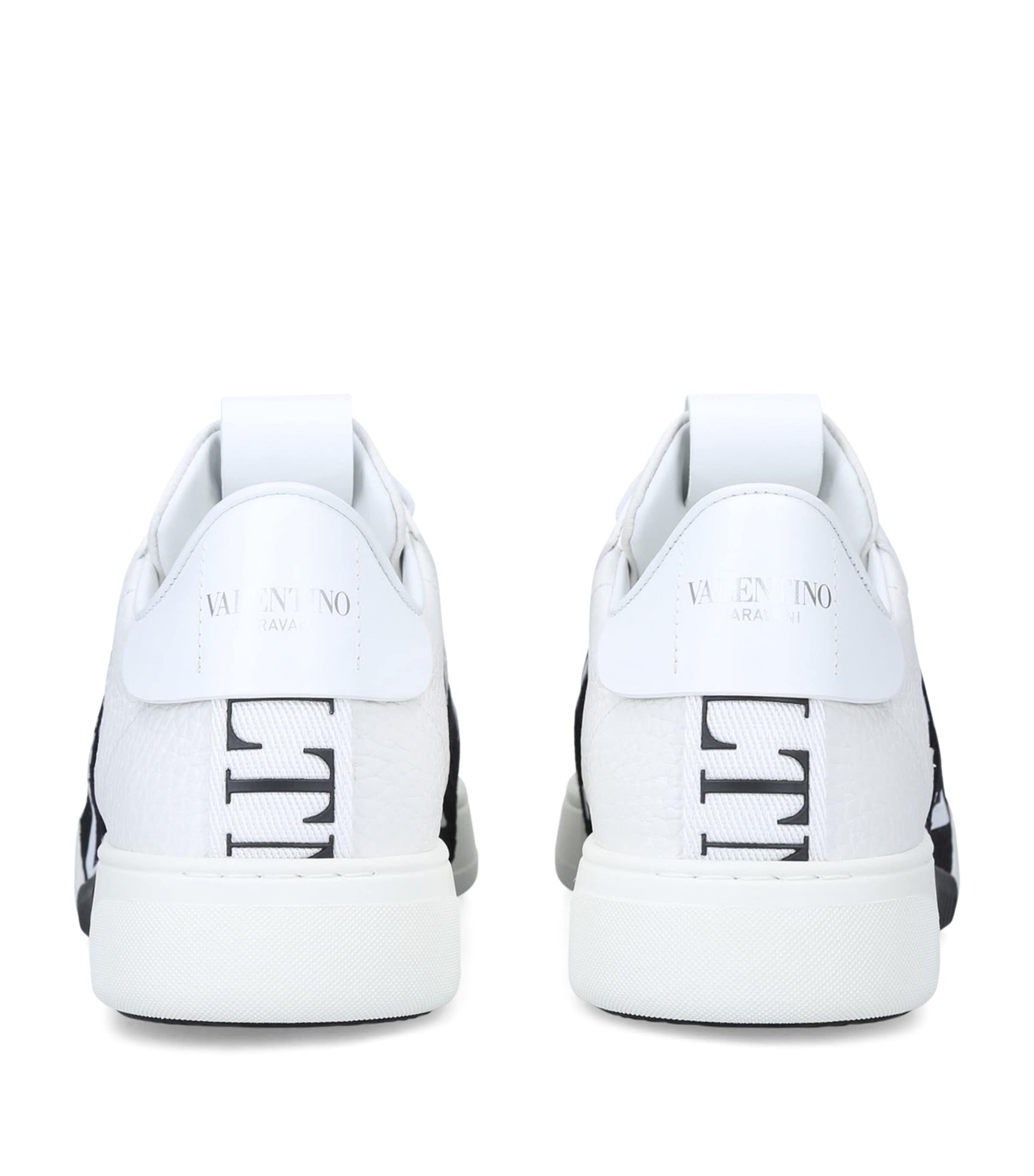 Vl7N Leather Sneakers WHITE/BLK Image 2