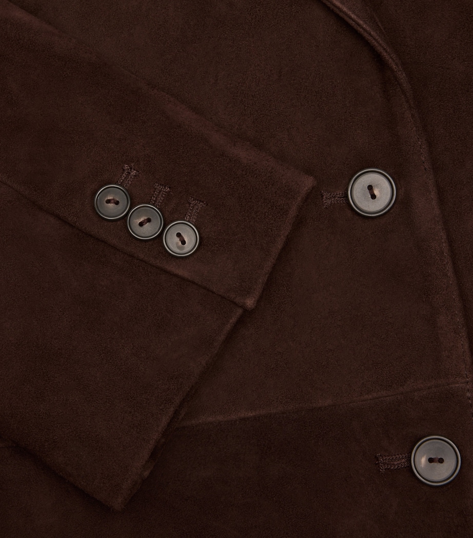 Suede Blazer 237CHO-CHOCOLATE Image 2