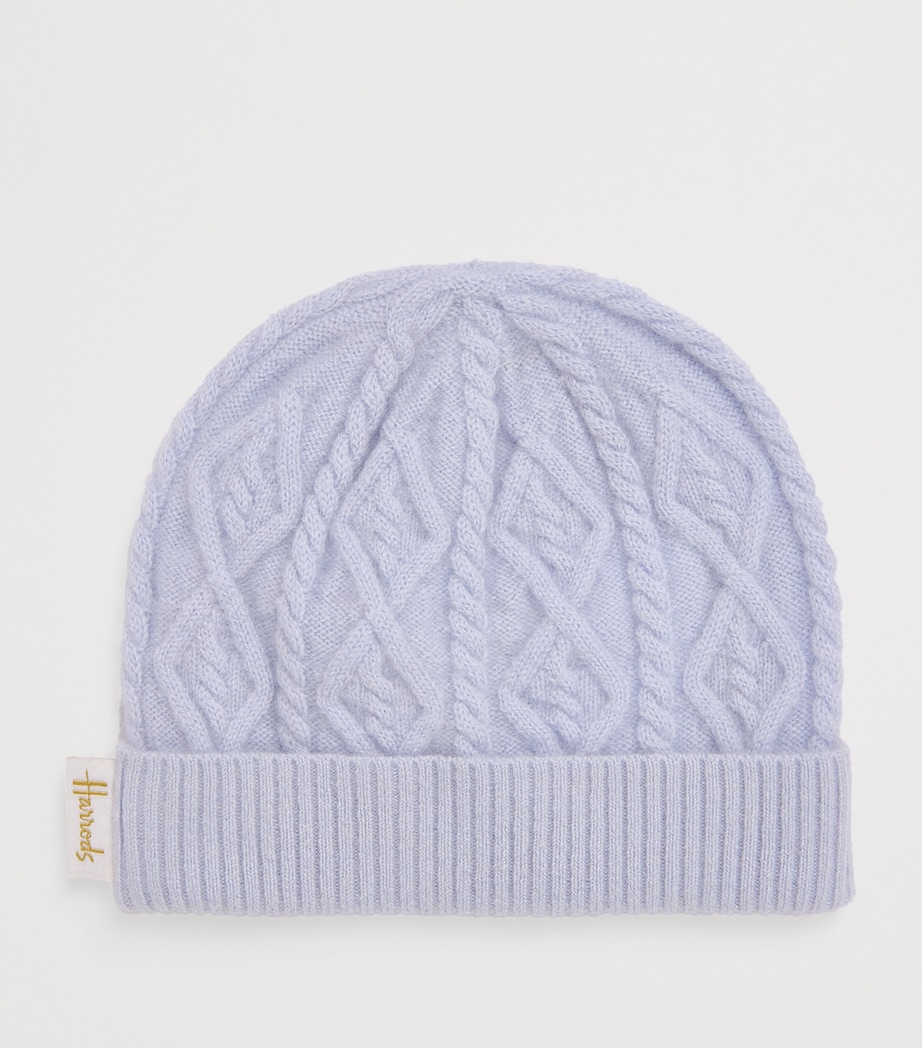 Cashmere Hat (0-18 Months) BLUE Image 2