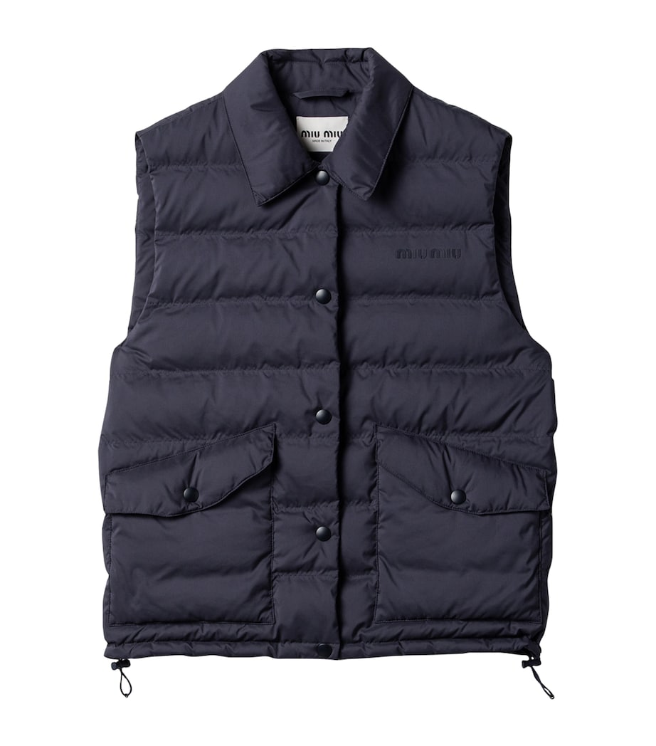 Miu Miu Womens Down-Filled Technical Gilet Image 1