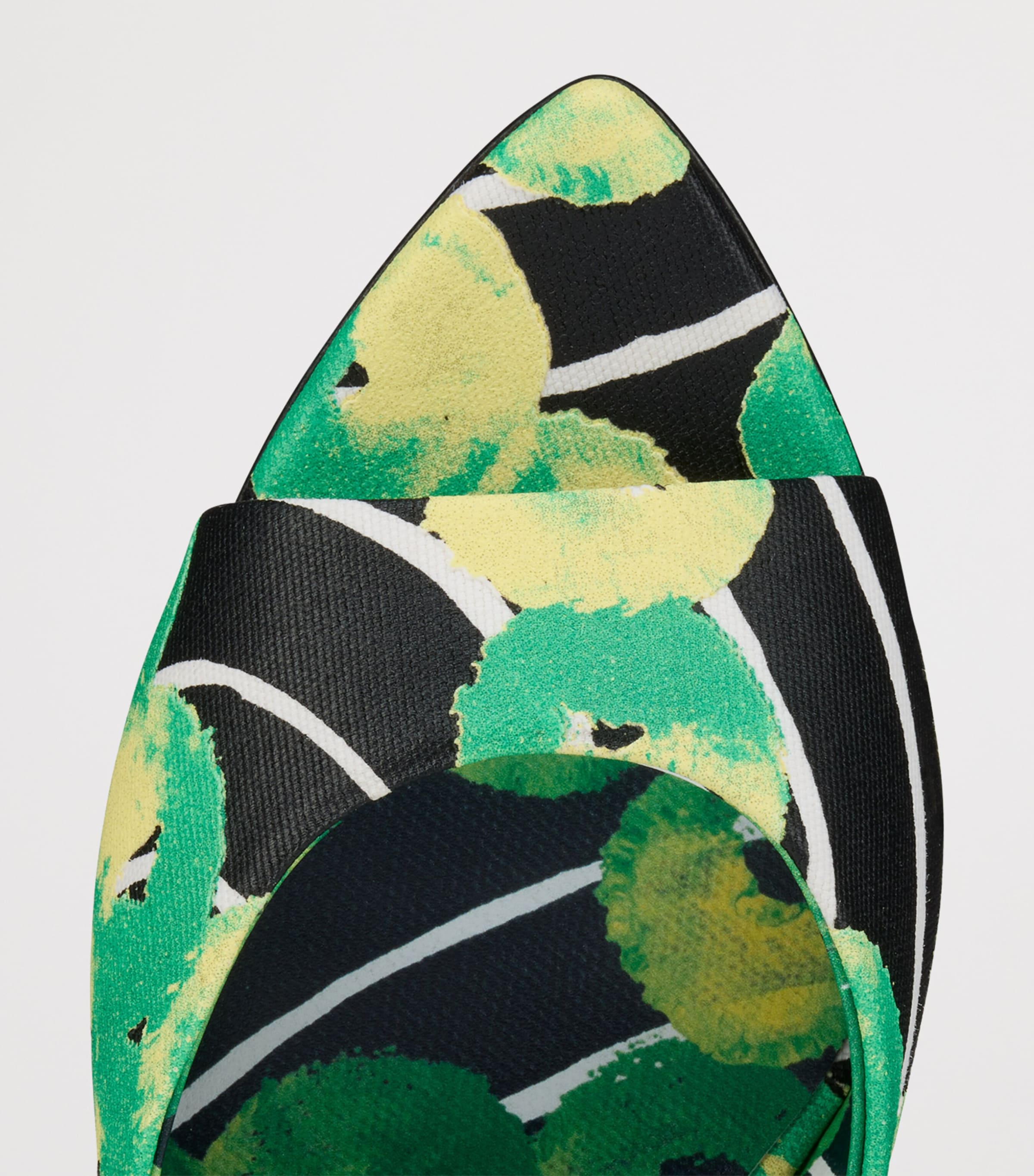 Miss Z Cotton Abstract Print Mules 80 8251 Image 4