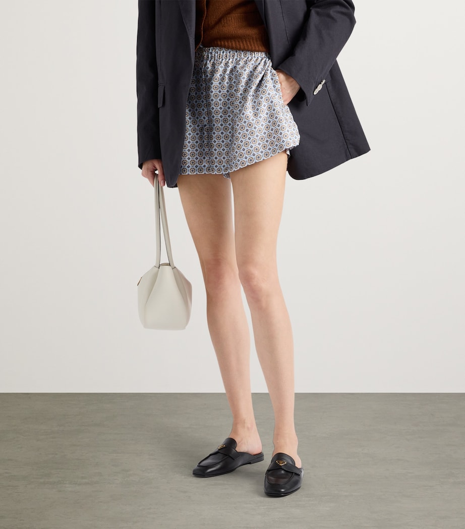 Leather Triangle Slippers F0002 Image 3