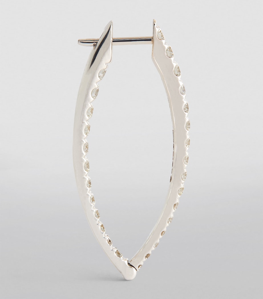 White Gold and Diamond Cristina Earrings WHITE GOLD Image 2