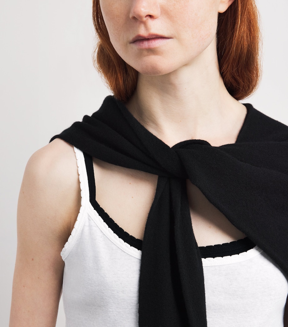 The Row Womens Denzel Cotton Cami Top White Image 5