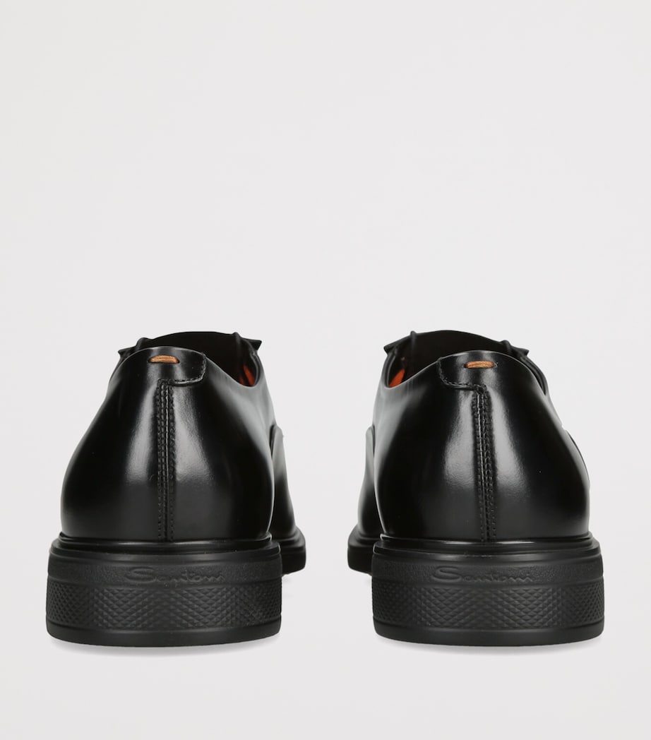 Leather Easy Oxford Shoes BLACK Image 2