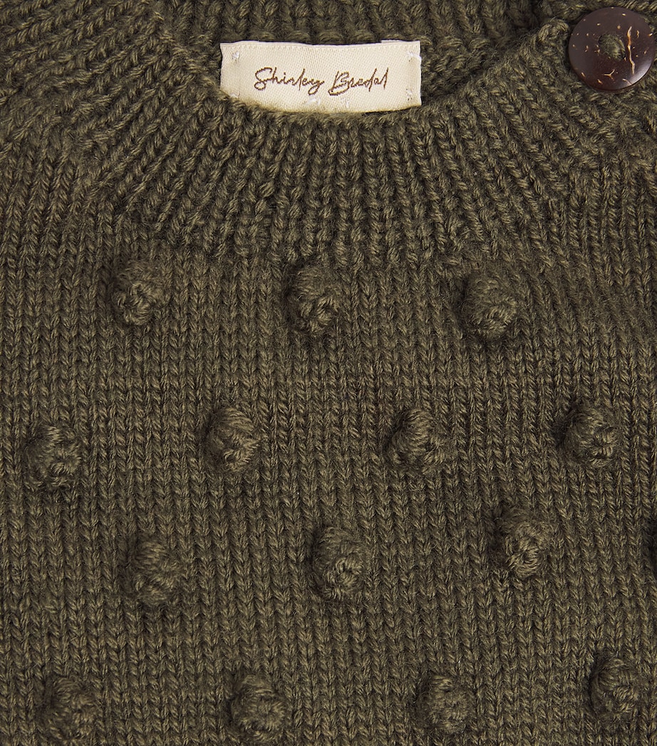 Merino Wool Bubble Sweater (3 Months-4 Years) PINE Image 3