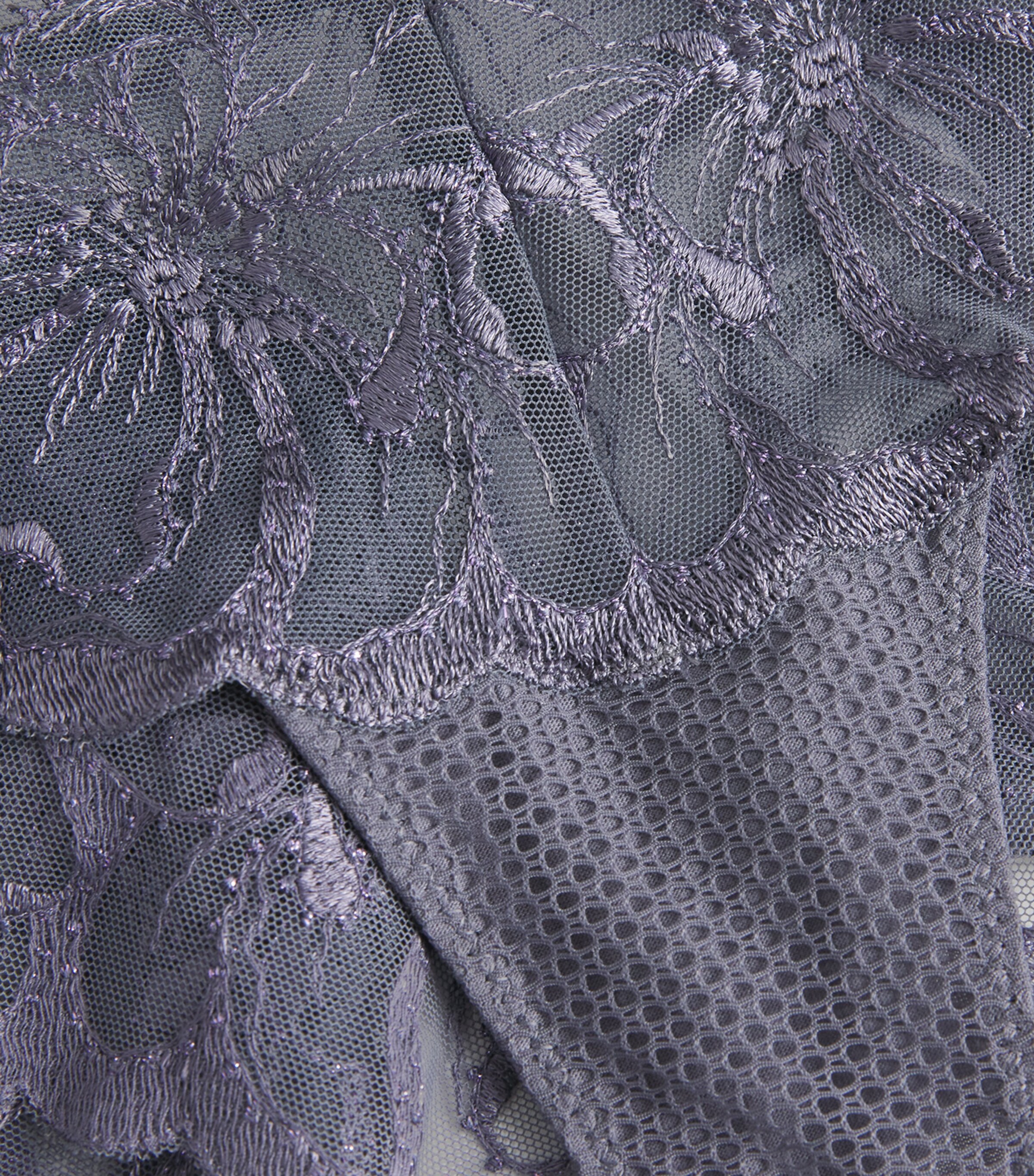 Lace Fleur Shorty Briefs D48/FANCY GREY Image 4