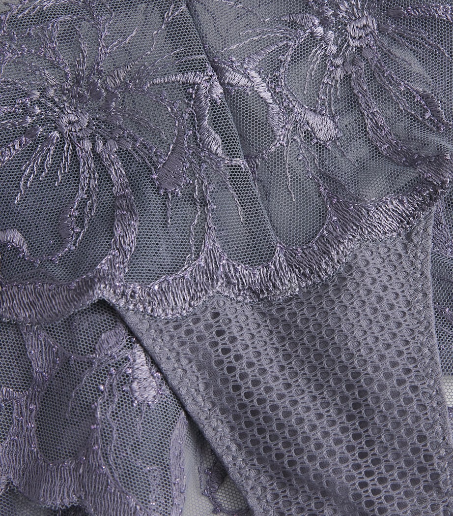 Lace Fleur Shorty Briefs D48/FANCY GREY Image 4