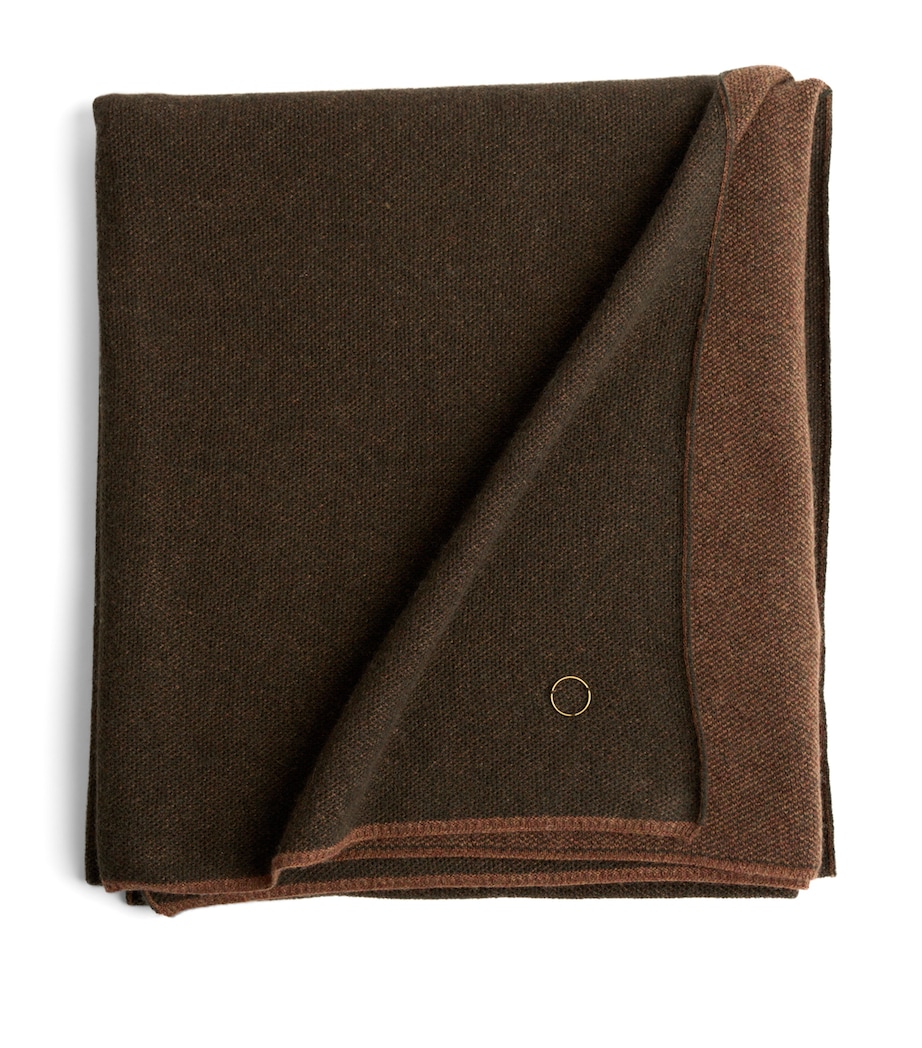 Cashmere Mandu Throw (180cm x 120cm) CARAMEL_FOREST Image 1