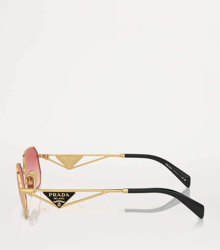 Metal Rectangular Sunglasses 5AK40C Image 2