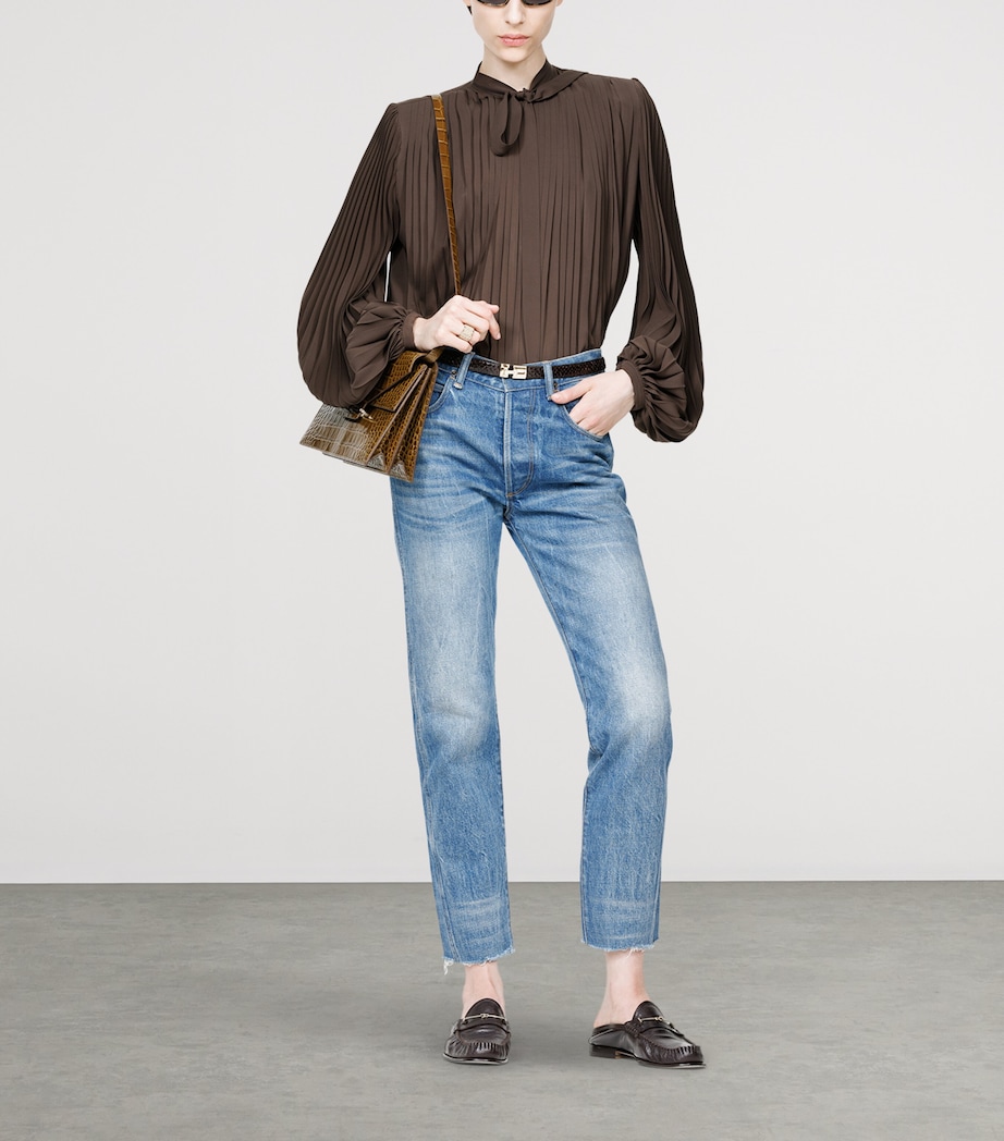 TOM FORD Womens Plissé Sunray Shirt Gcw Image 2