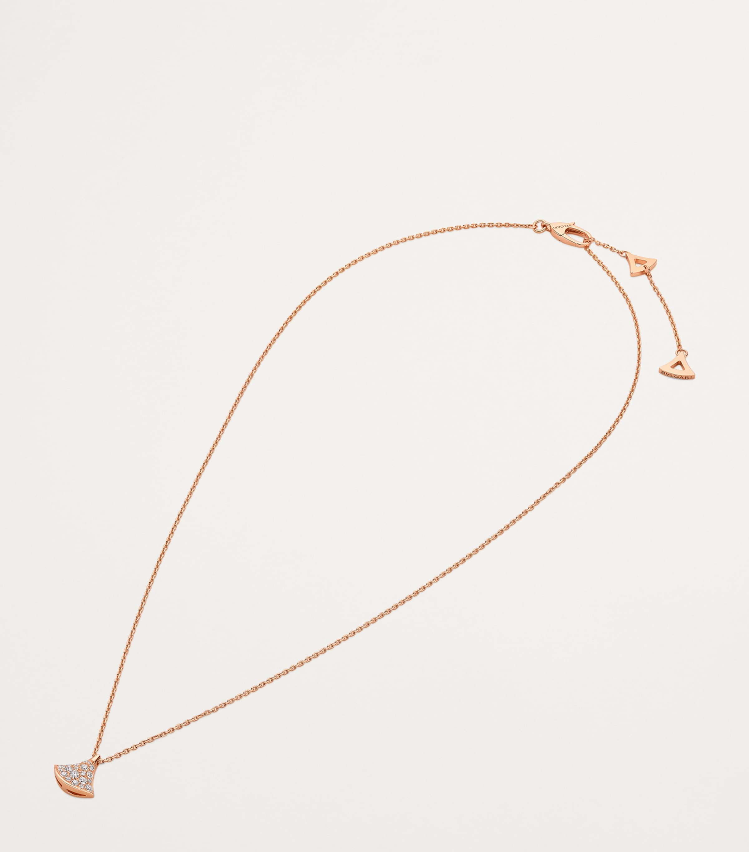 Rose Gold and Diamond Divas' Dream Pendant Necklace ROSE GOLD Image 4