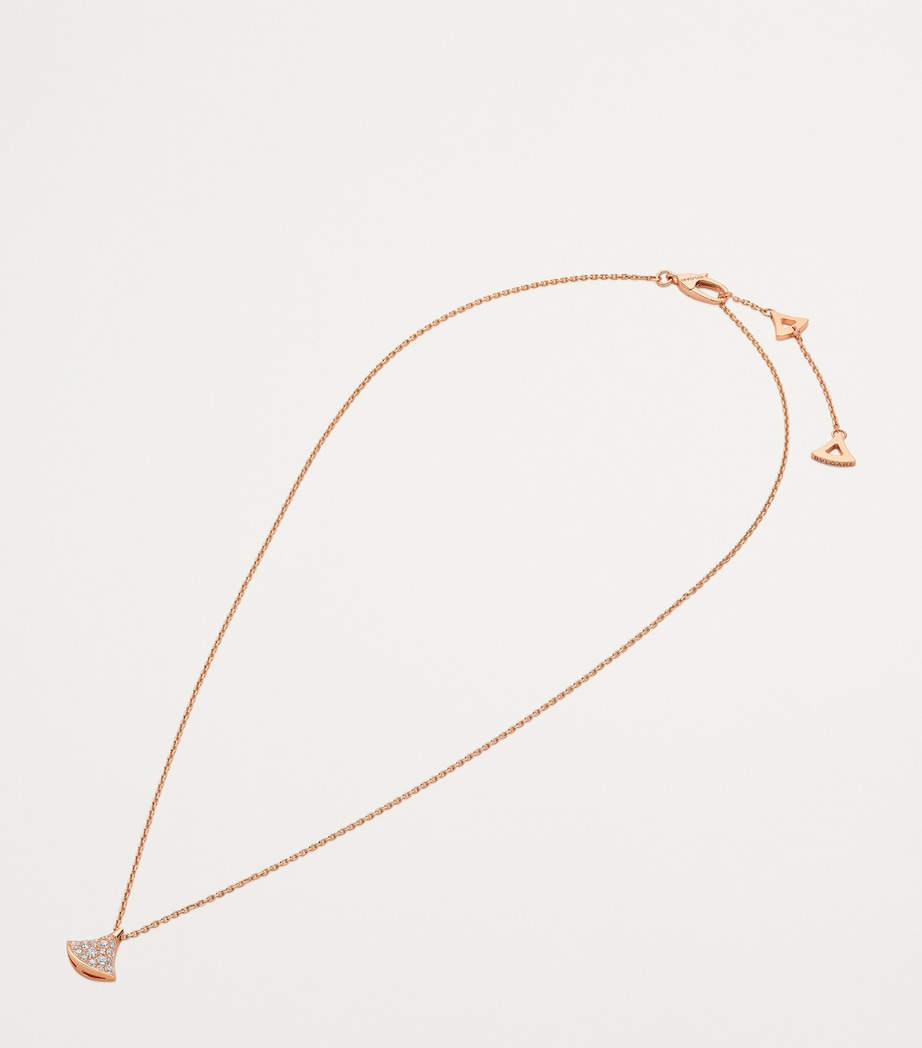 Rose Gold and Diamond Divas' Dream Pendant Necklace ROSE GOLD Image 4