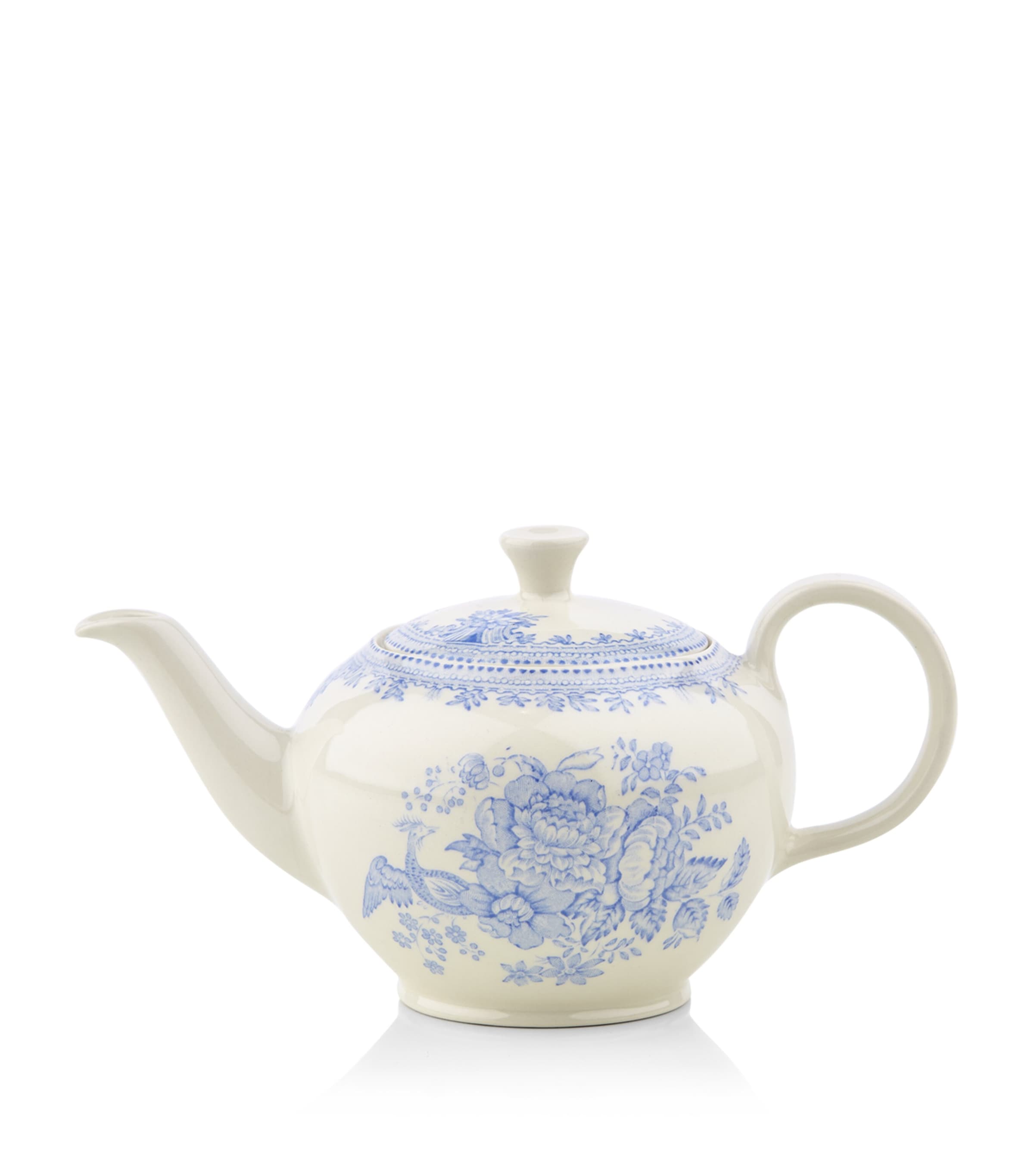 Burleigh Small Asiatic Pheasant Teapot In Blue