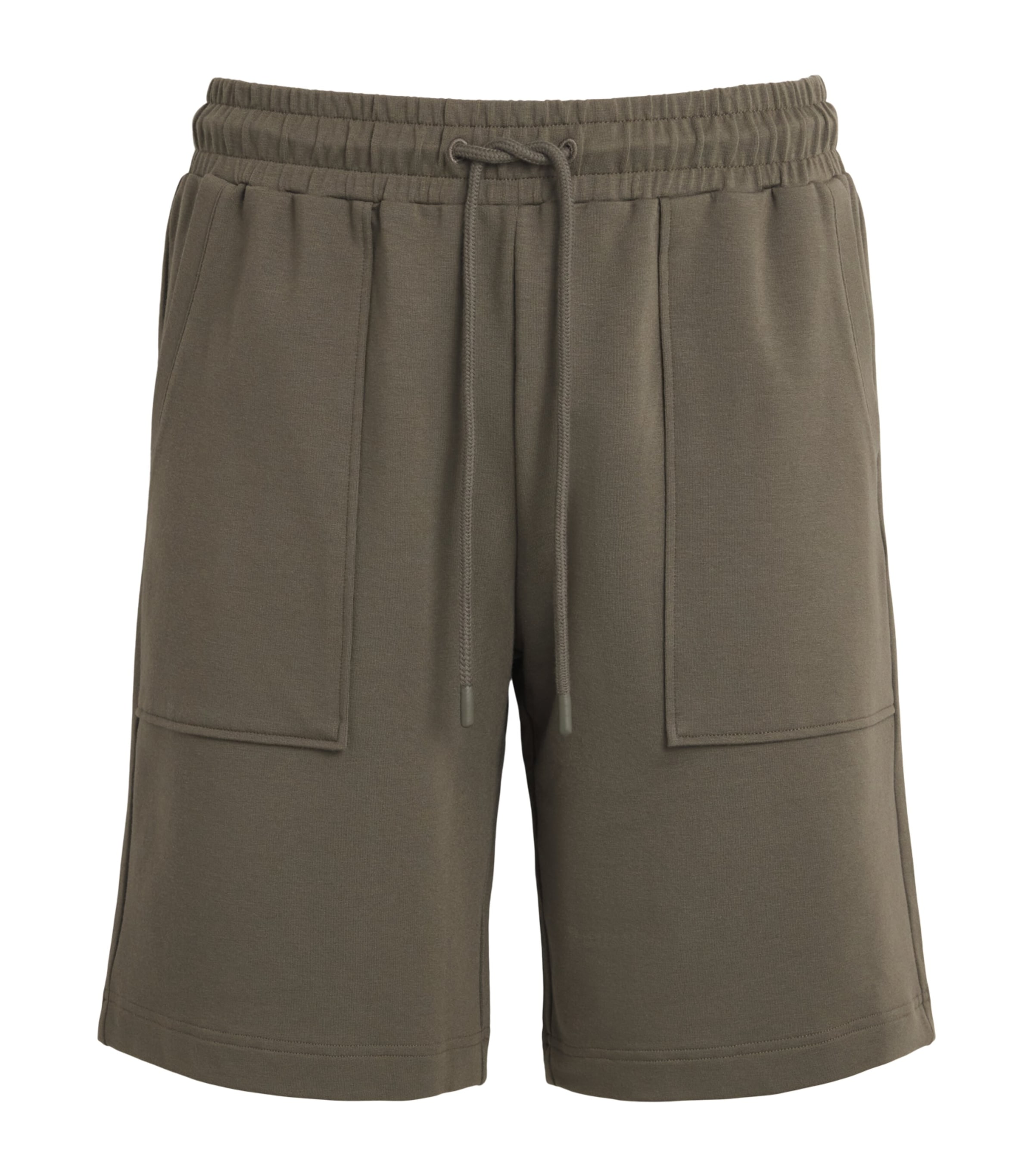 Zimmerli Mens Modal-Cotton Summer Lounge Shorts Walnut Tree Image 1