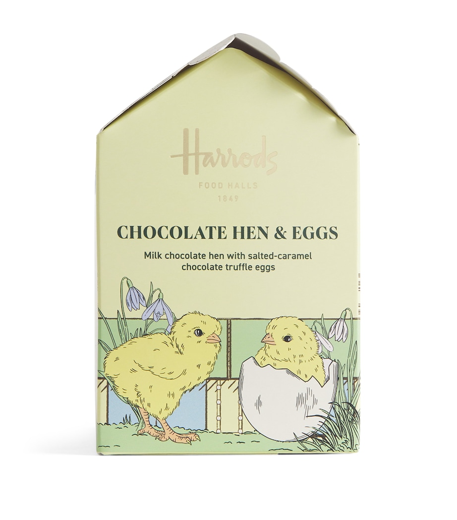 Chocolate Hen & Salted Caramel Eggs (125g) NO COLOUR Image 1