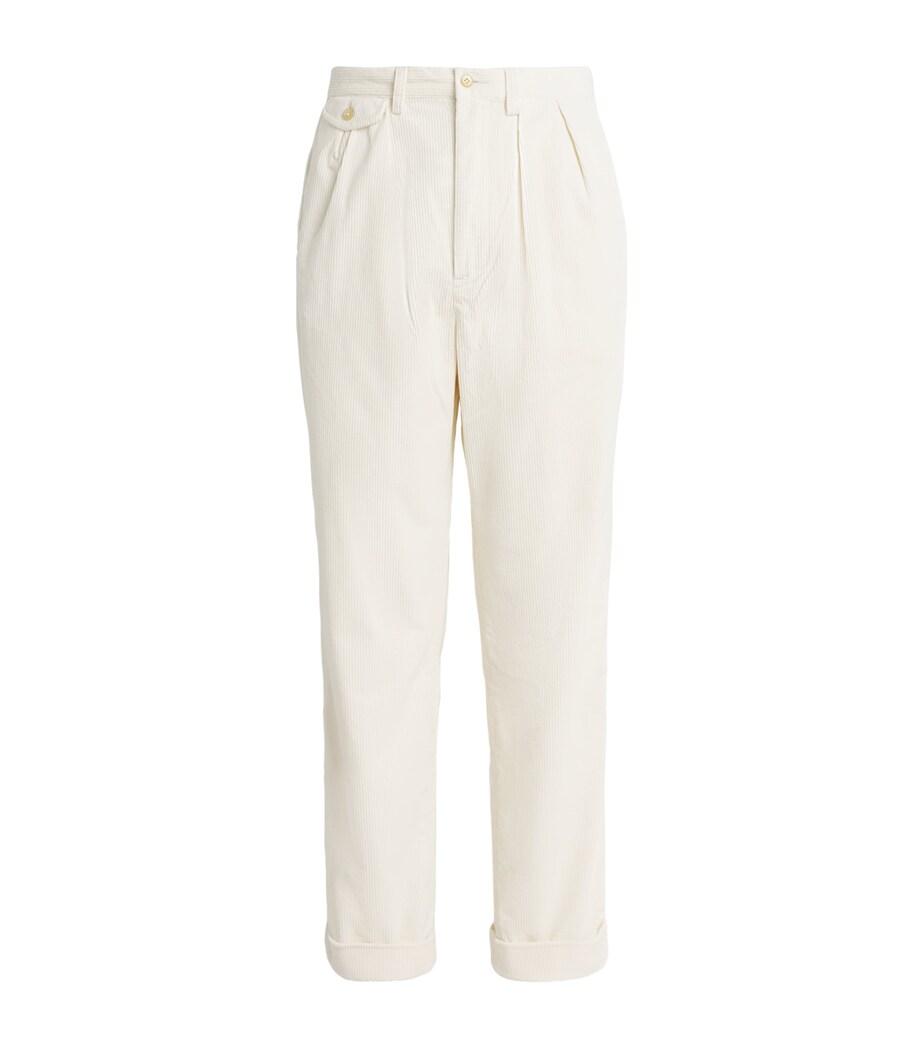 Corduroy Whitman Trousers WHITE Image 1