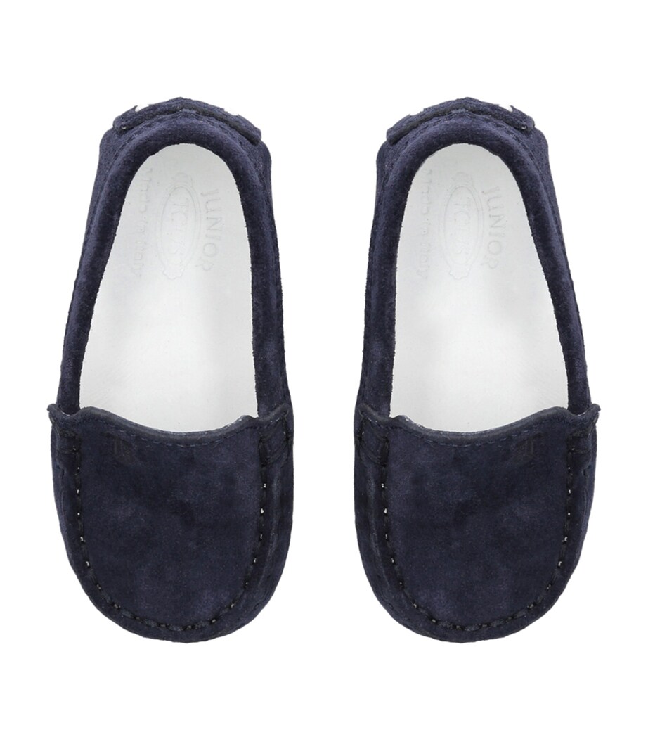 Suede Pantofola Gommini Loafers NAVY Image 4