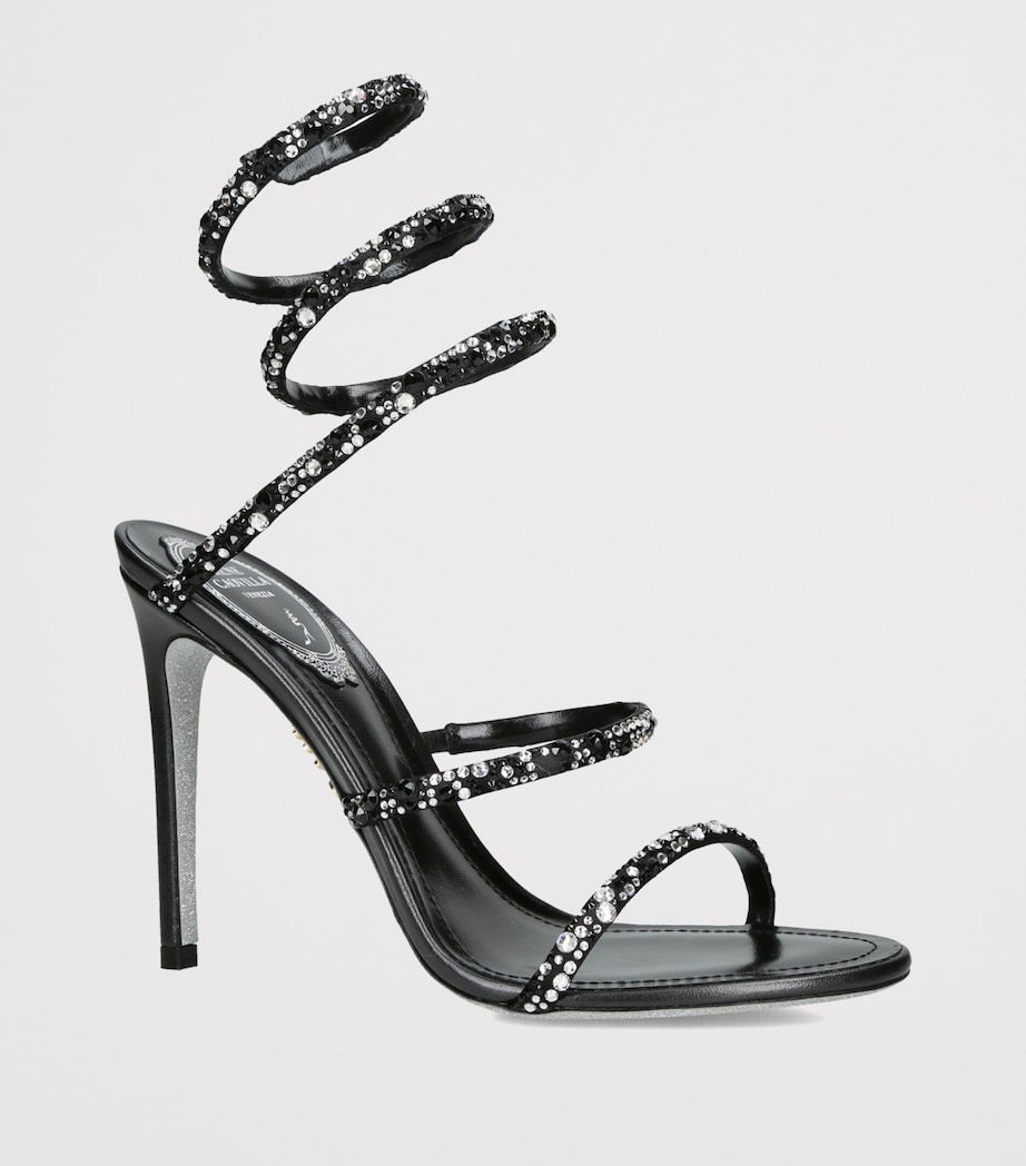 René Caovilla Embellished Cleo Sandals 105 Blk/other Image 3
