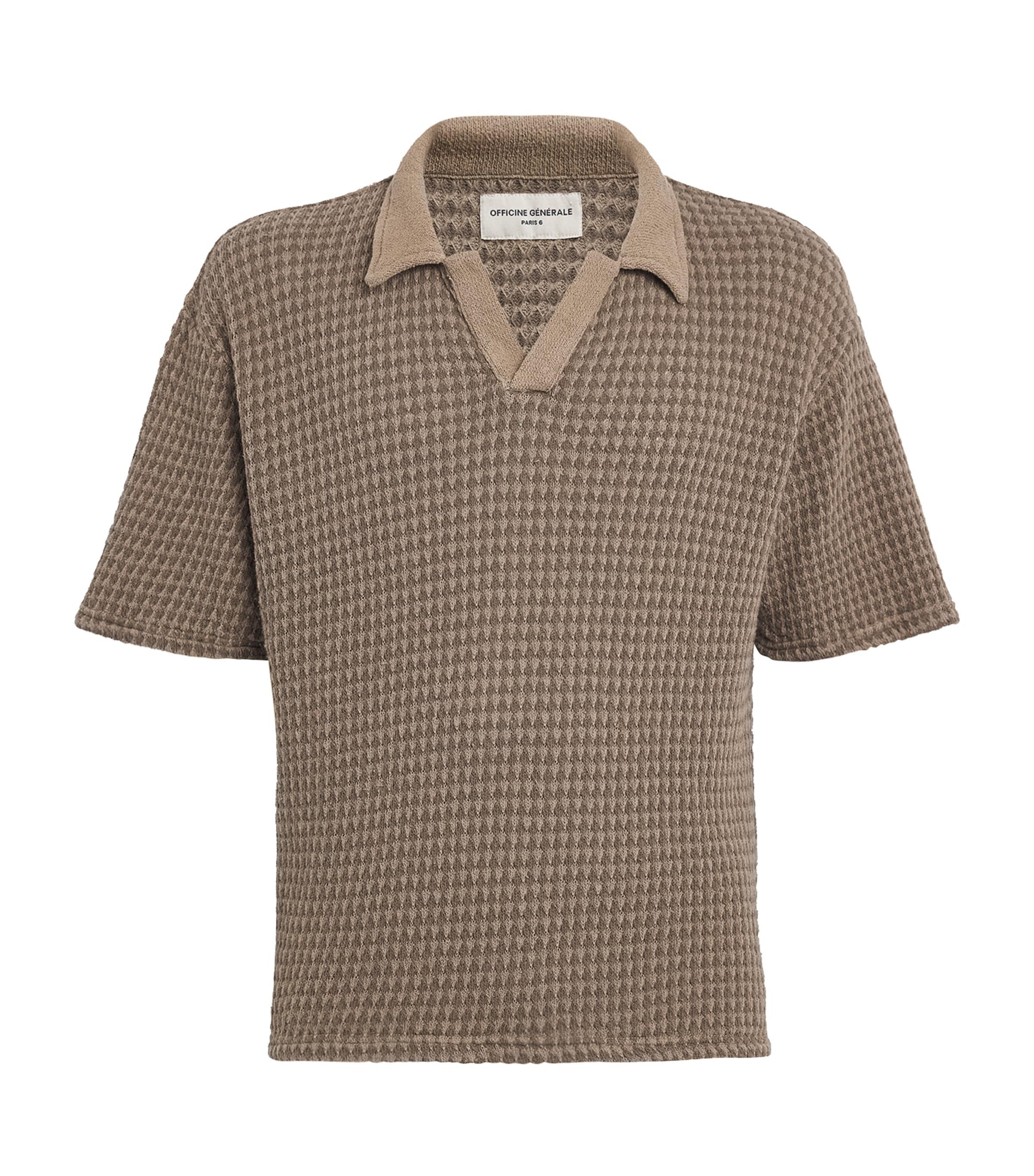 OFFICINE GENERALE CROCHET POLO SHIRT