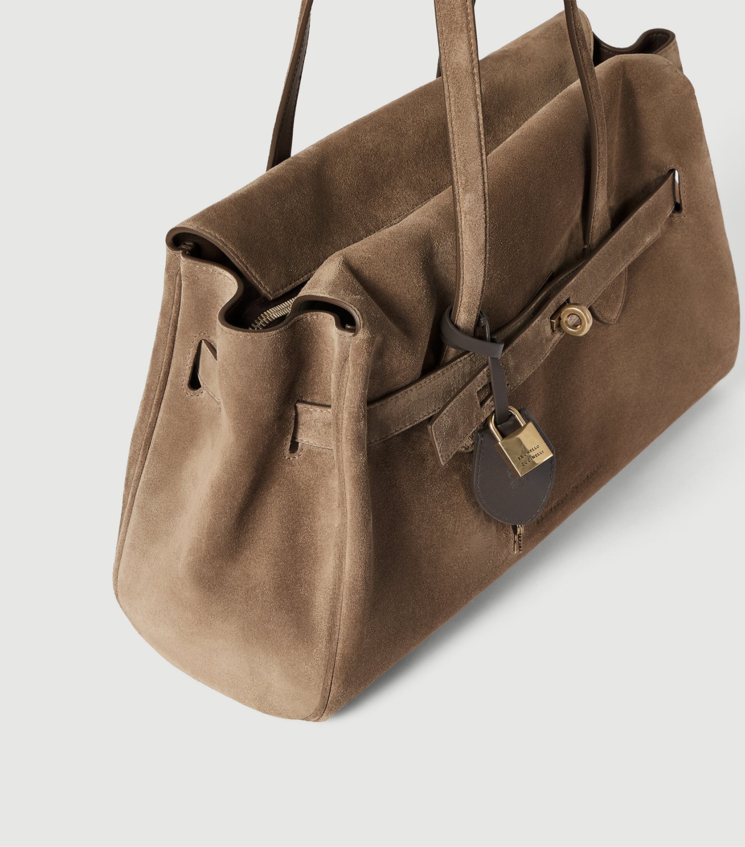 Brunello Cucinelli Suede Explorer Shoulder Bag Image 4