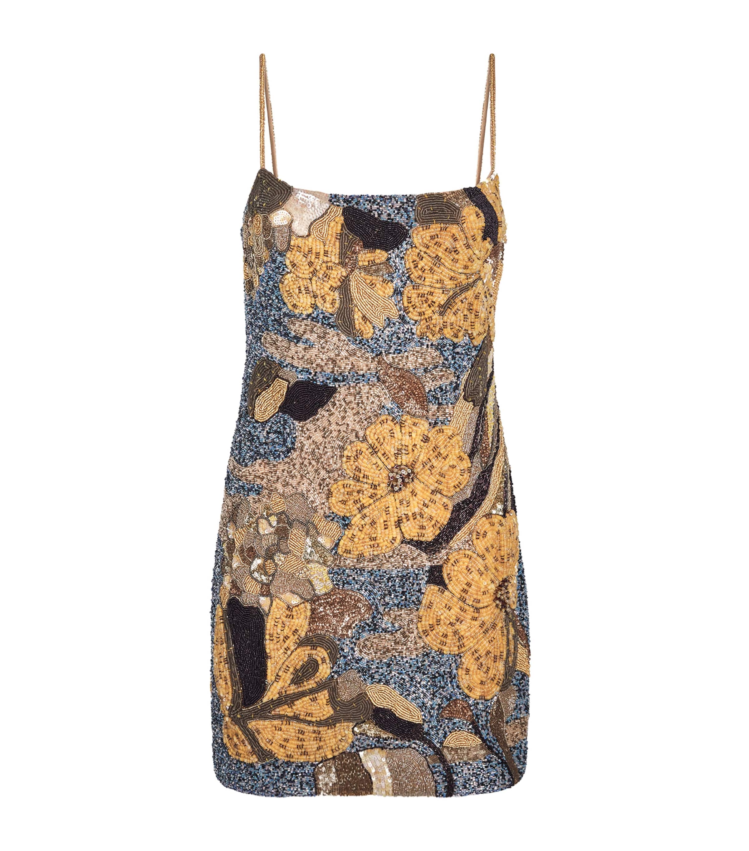 Cult Gaia Womens Beaded Bebe Mini Dress Wild Dahlia Image 1
