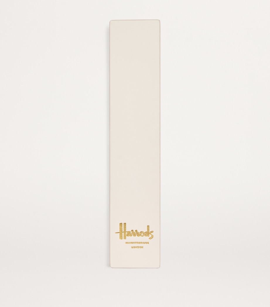 Leather Embossed-Logo Bookmark OYSTER Image 2