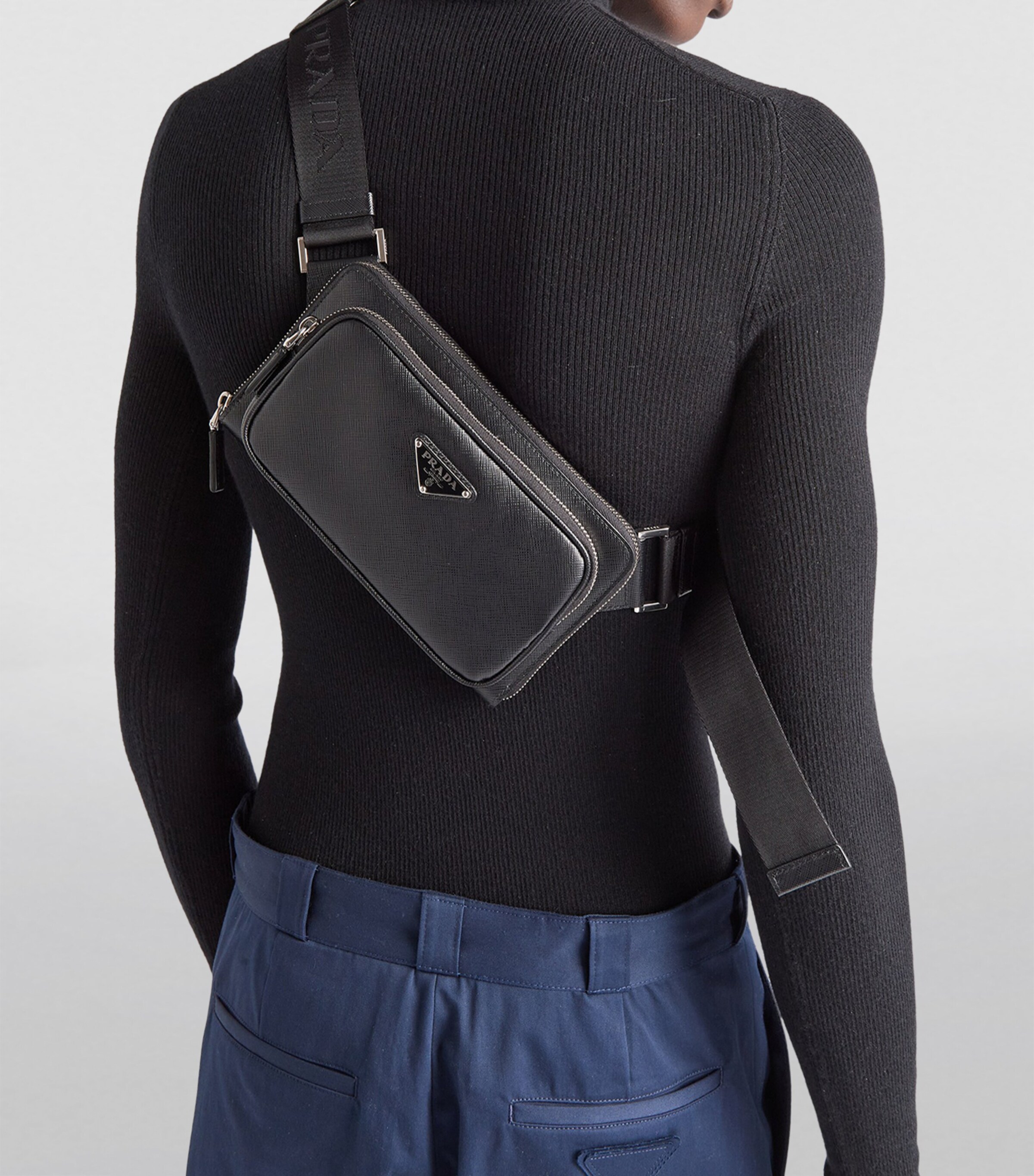 Prada Saffiano Leather Cross-Body Bag Image 6