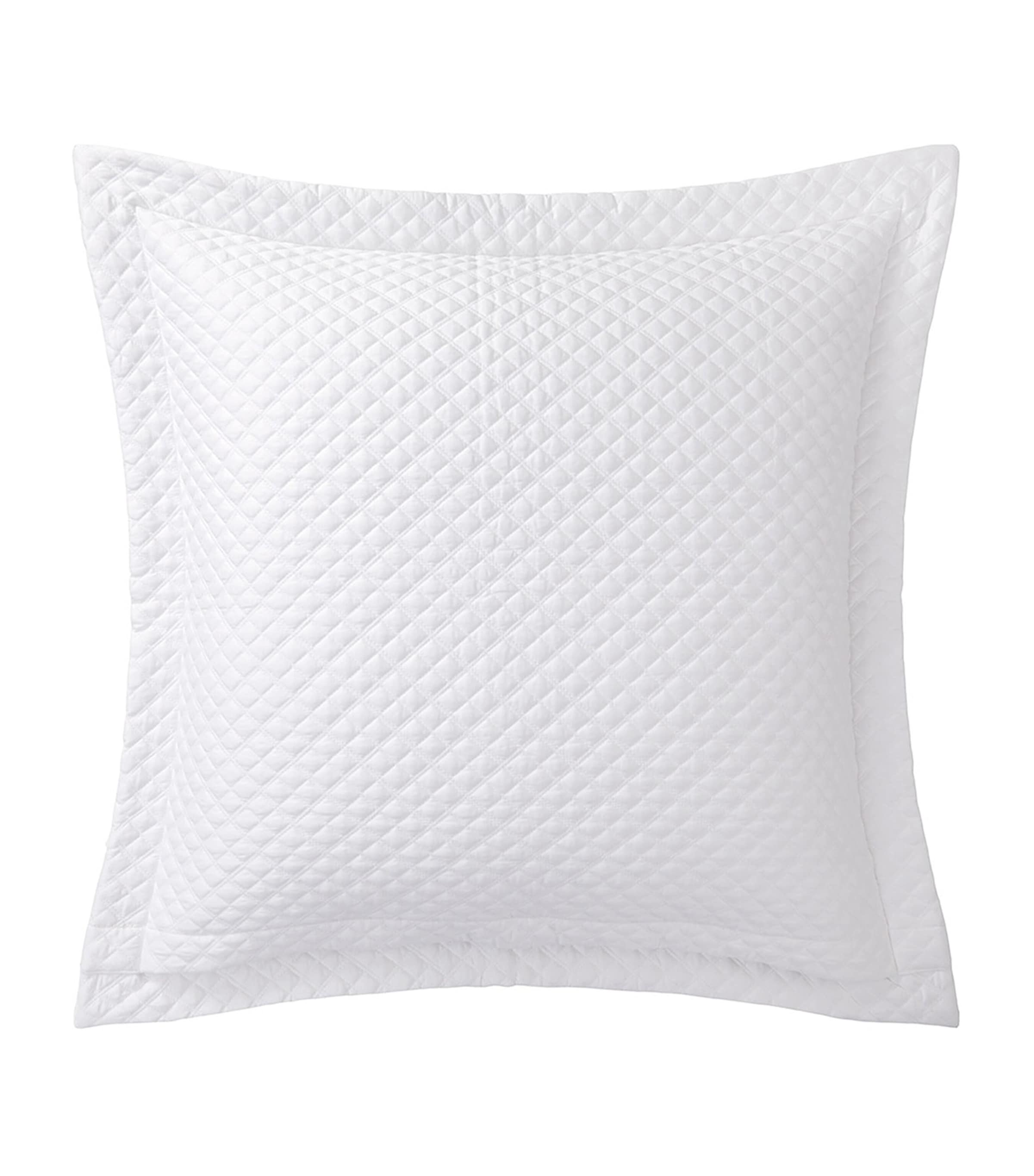 Ralph Lauren Home Cotton Argyle Square Pillowcase (65cm x 65cm) White Image 2