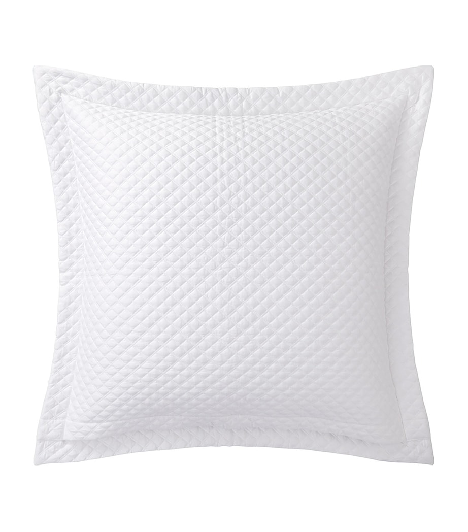 Ralph Lauren Home Cotton Argyle Square Pillowcase (65cm x 65cm) White Image 2