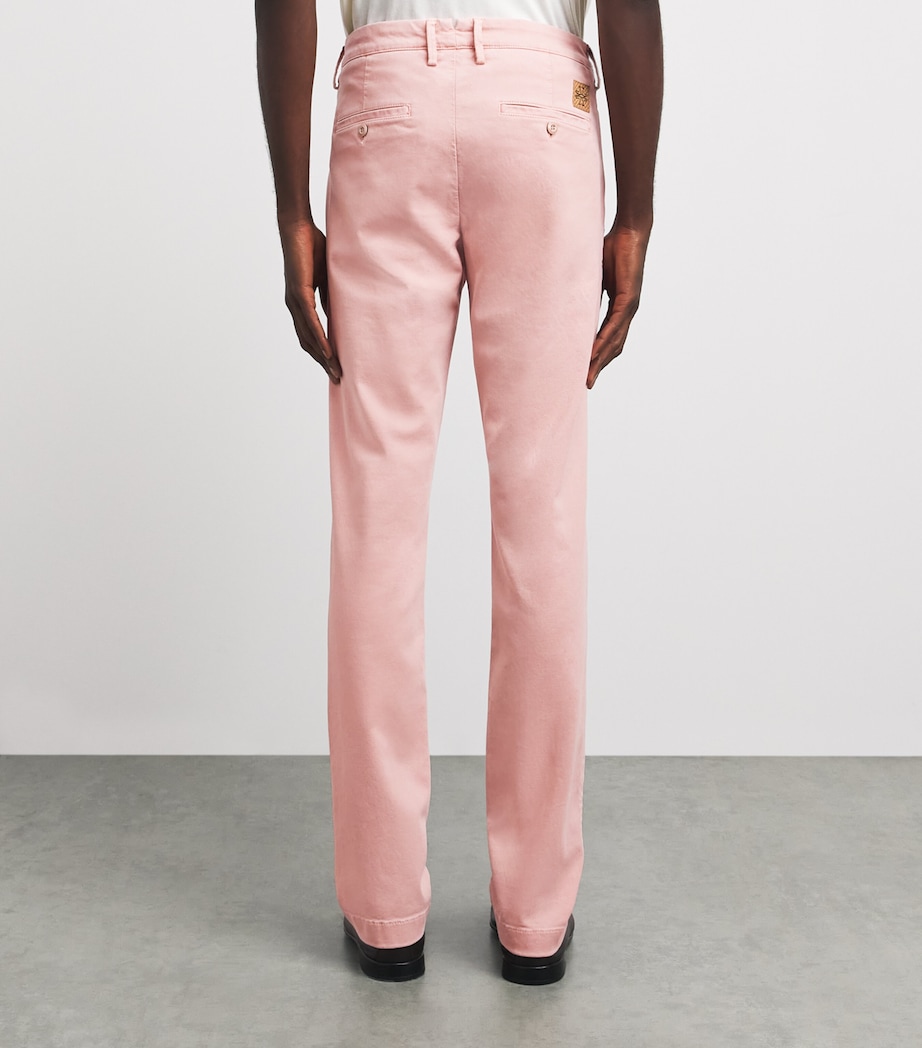 Jacob Cohën Mens Bobby Slim Chinos Pink Image 5