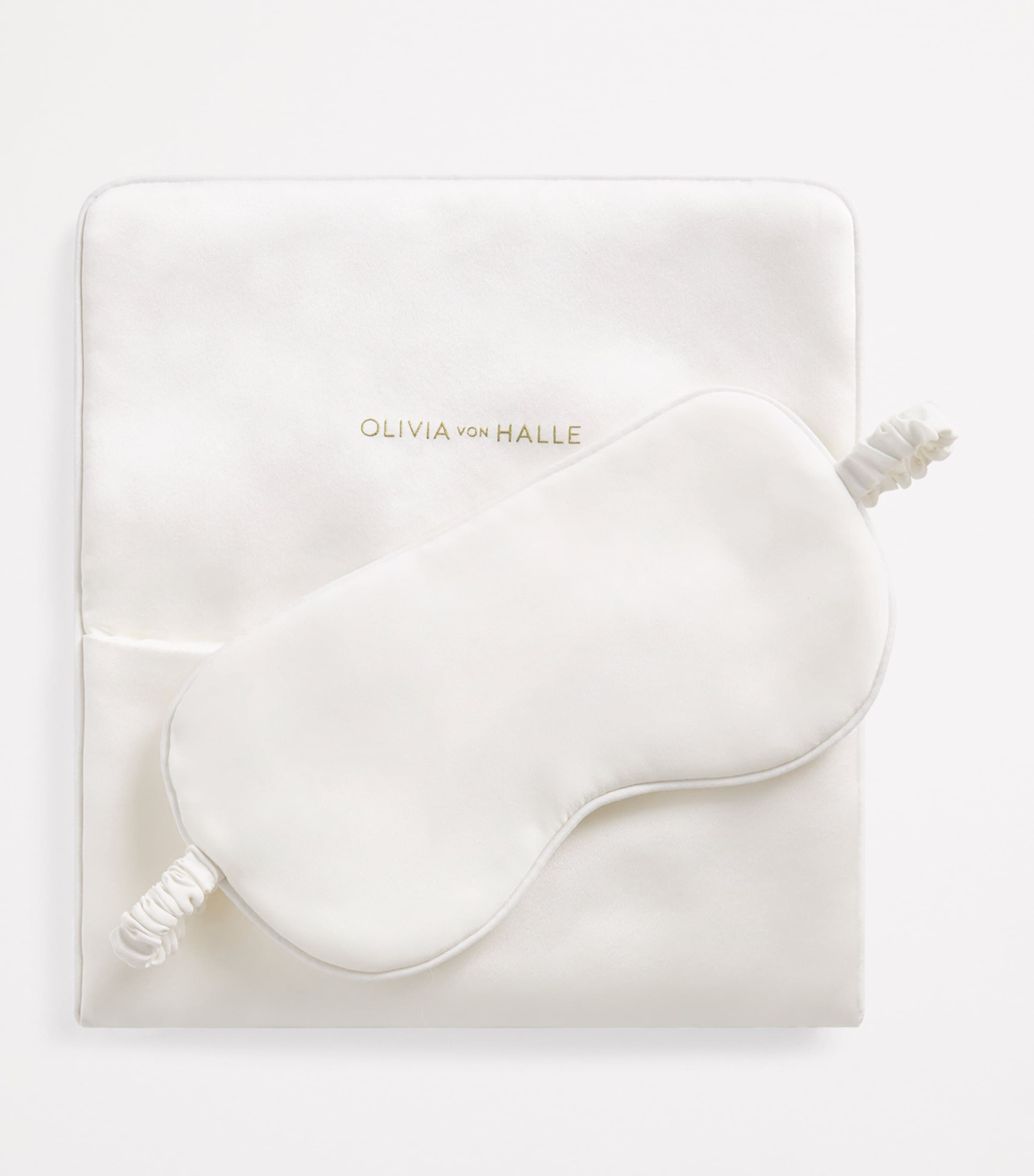 Silk Audrey Eye Mask IVORY Image 4