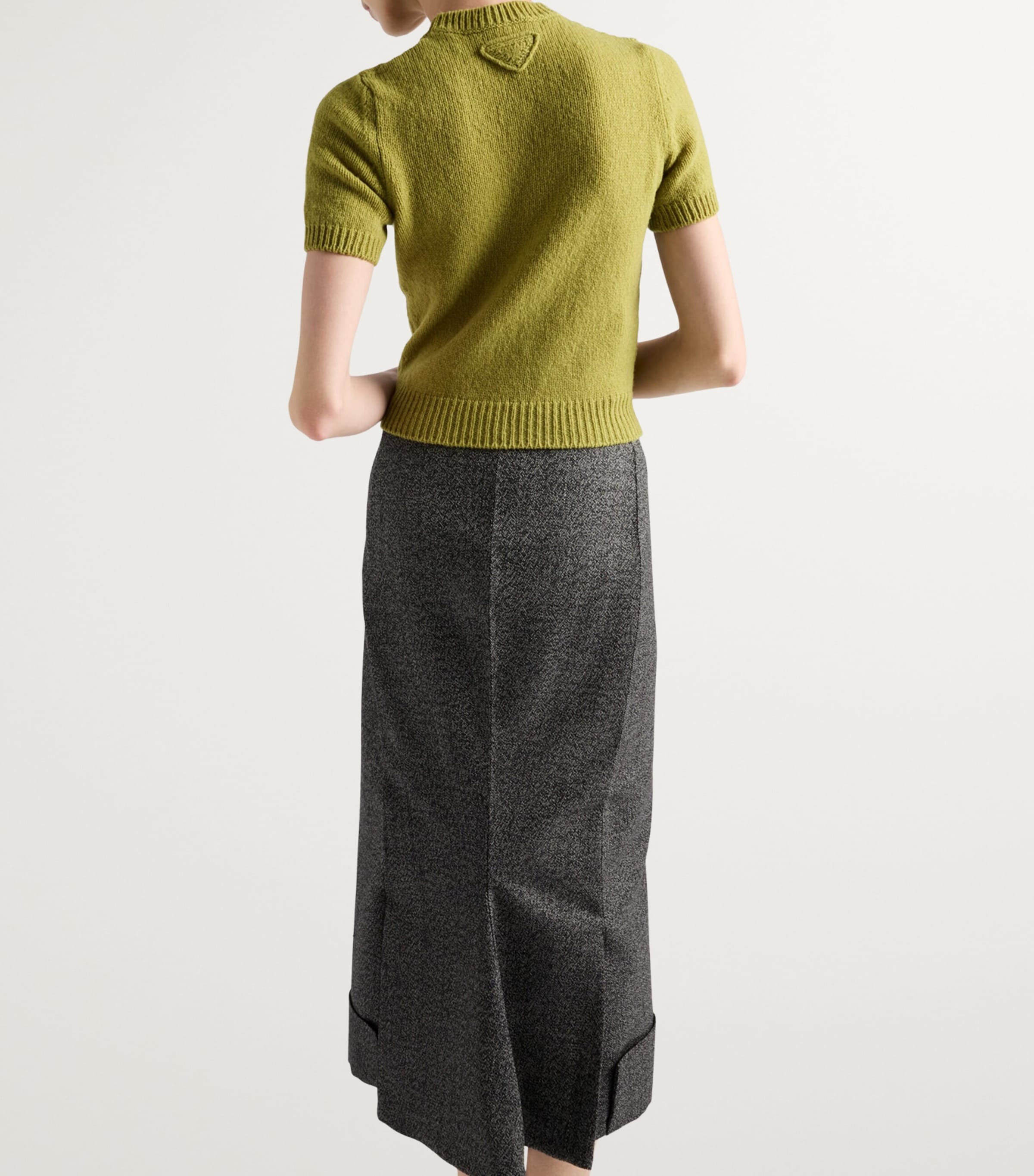 Cashmere Short-Sleeve Sweater F0362 Image 4