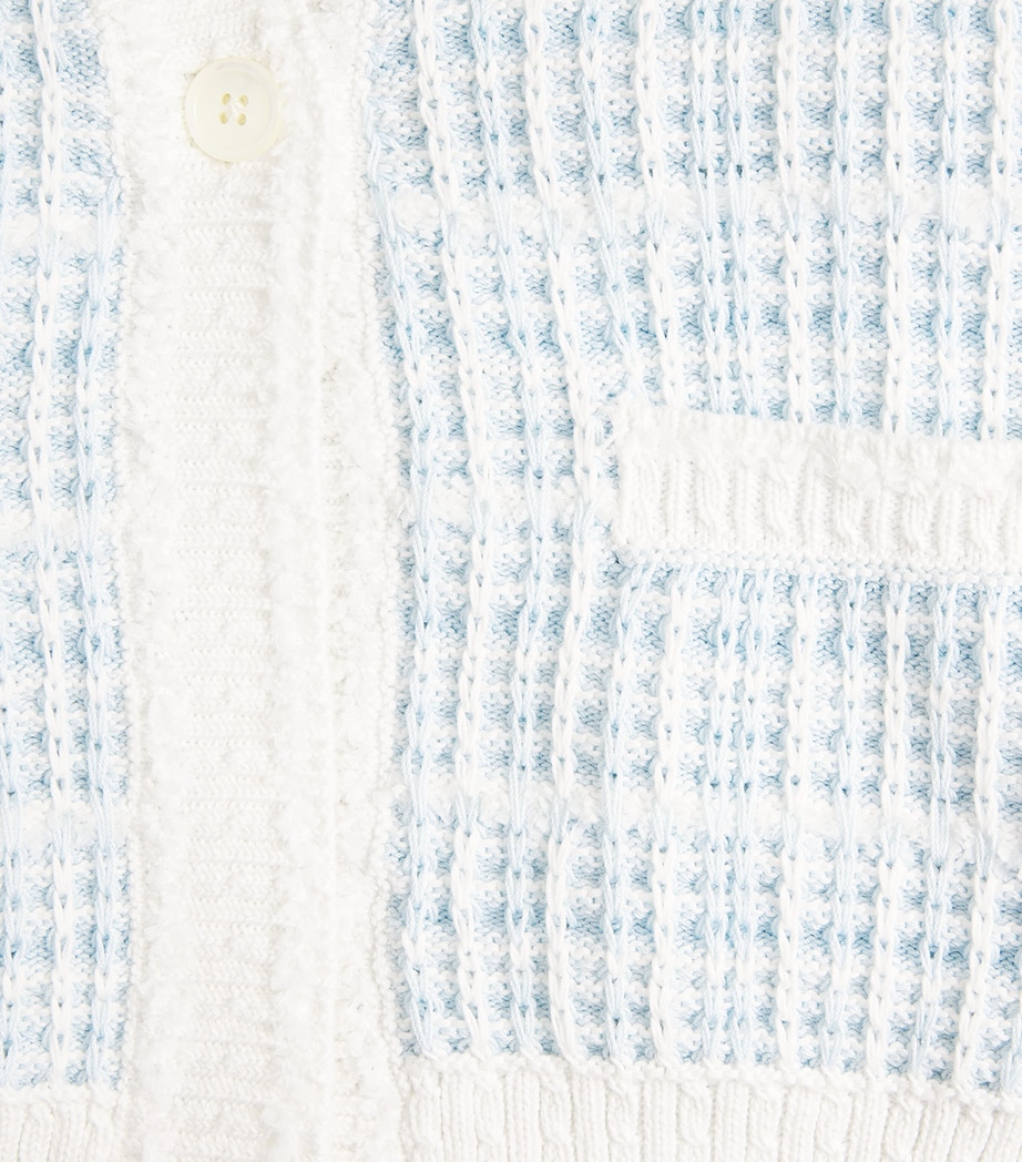 Thom Browne Womens Tweed V-Neck Cardigan Seasonal Multi Image 6