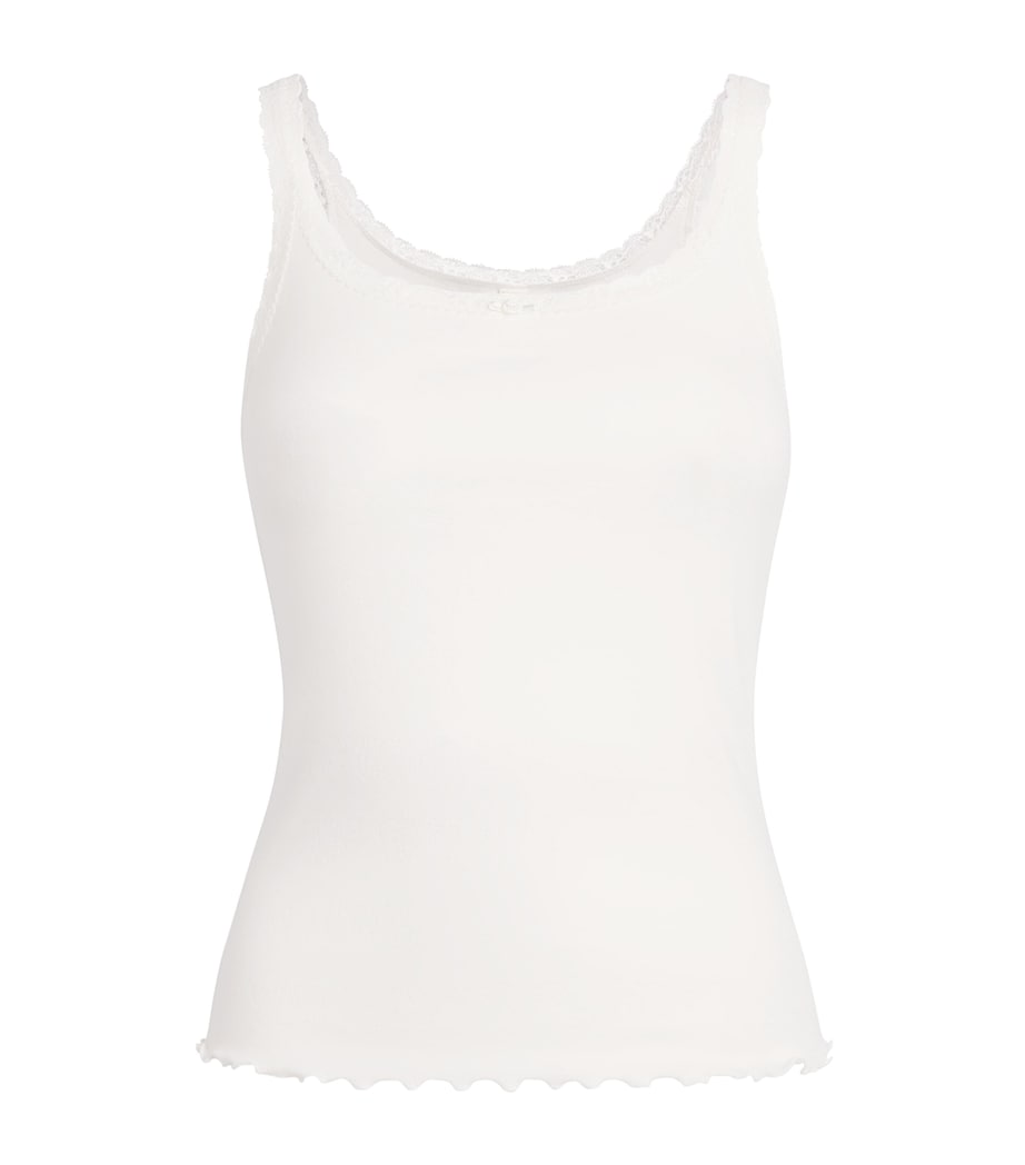 Skims Womens Pointelle Cami Pyjama Top Ivory Image 1