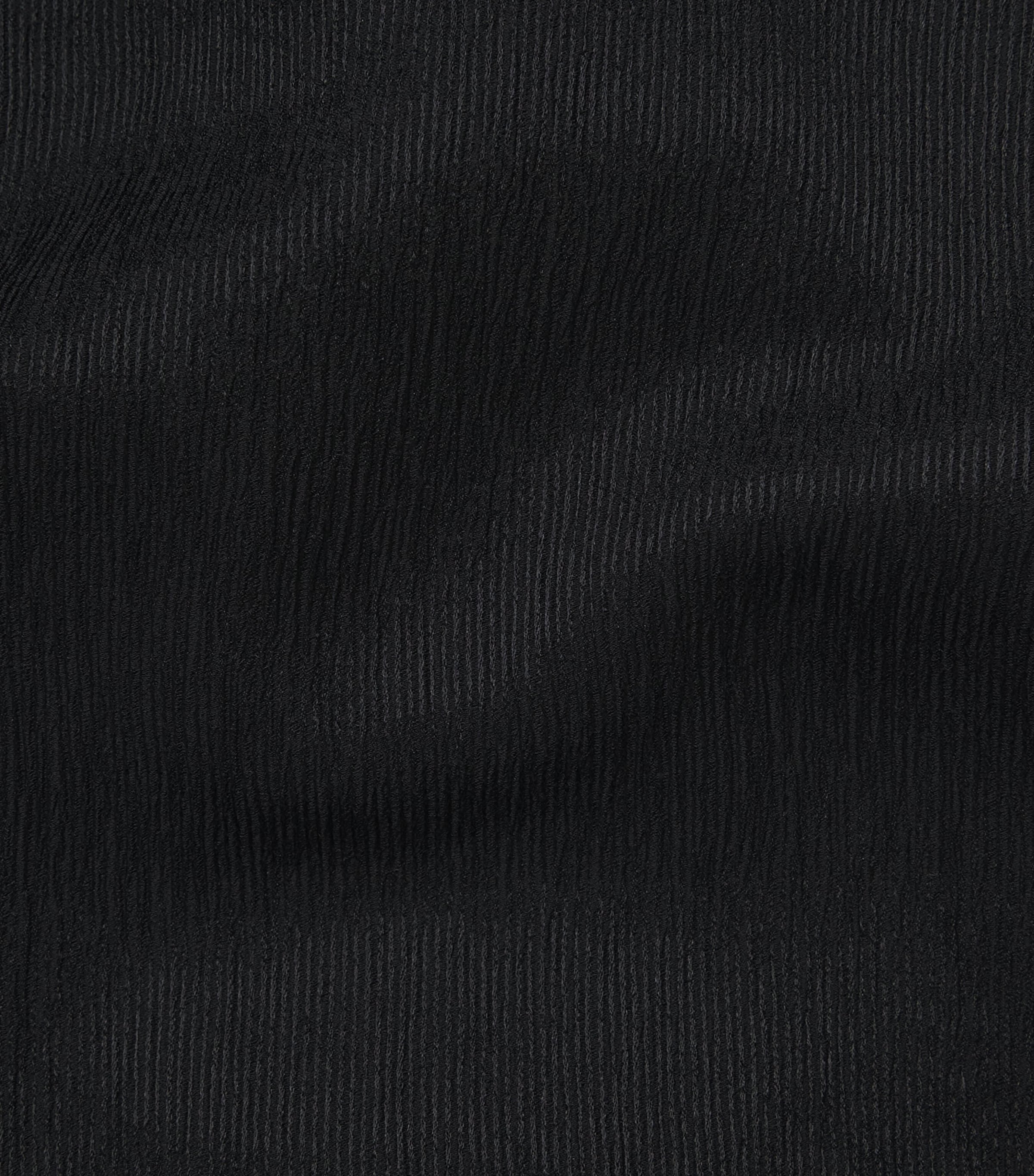 Silk Plissé Midi Dress BLACK Image 5