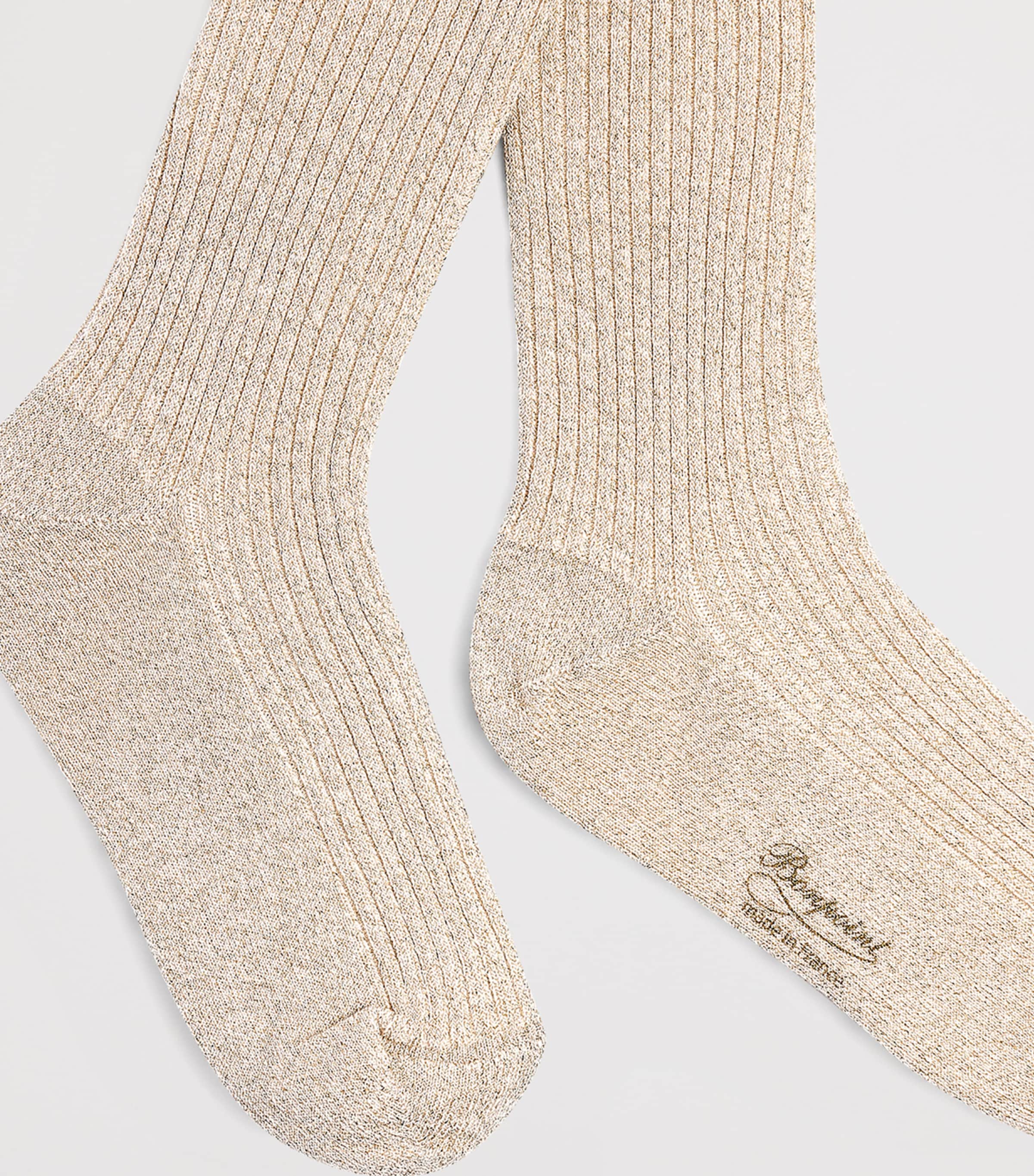 Metallic Cotton-Blend Tights OR Image 2