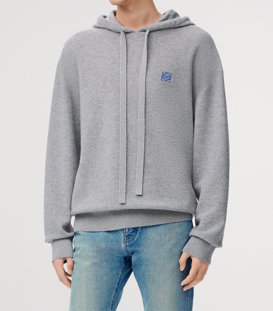 Wool Anagram Hoodie LIGHT GREY MELANGE Image 3