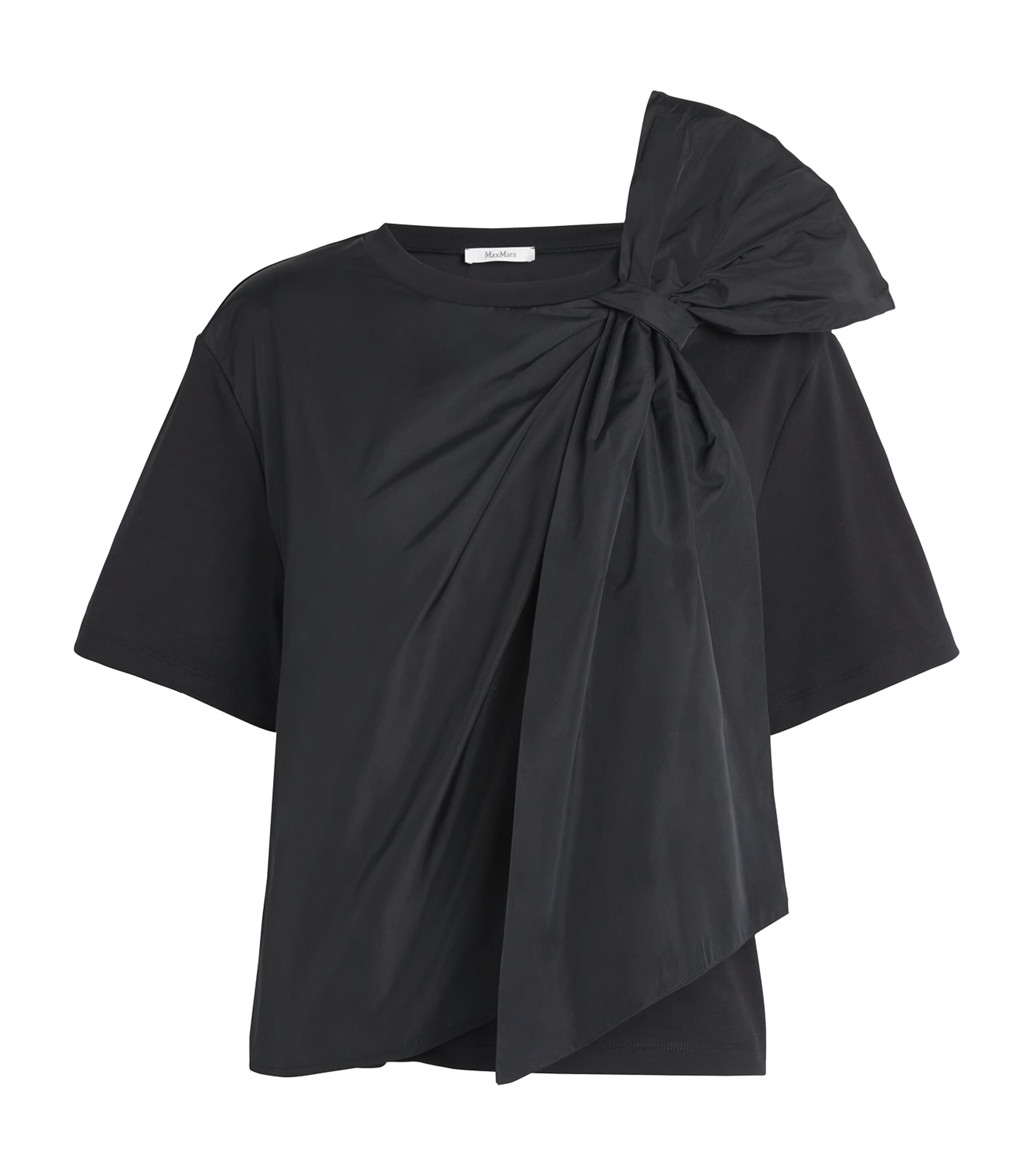 Max Mara Cotton Bow-Detail T-Shirt | Harrods US