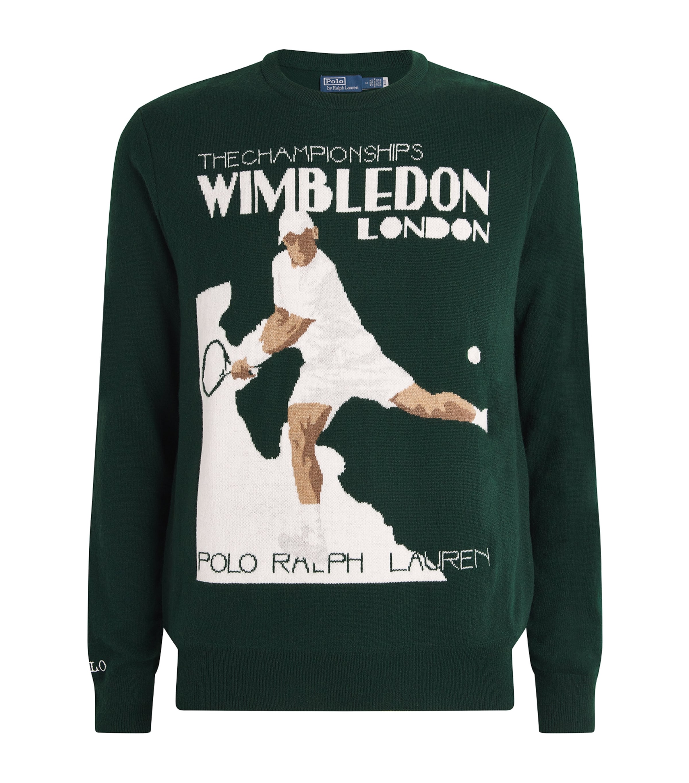 Polo Ralph Lauren X Wimbledon Tennis Graphic Sweatshirt In Green