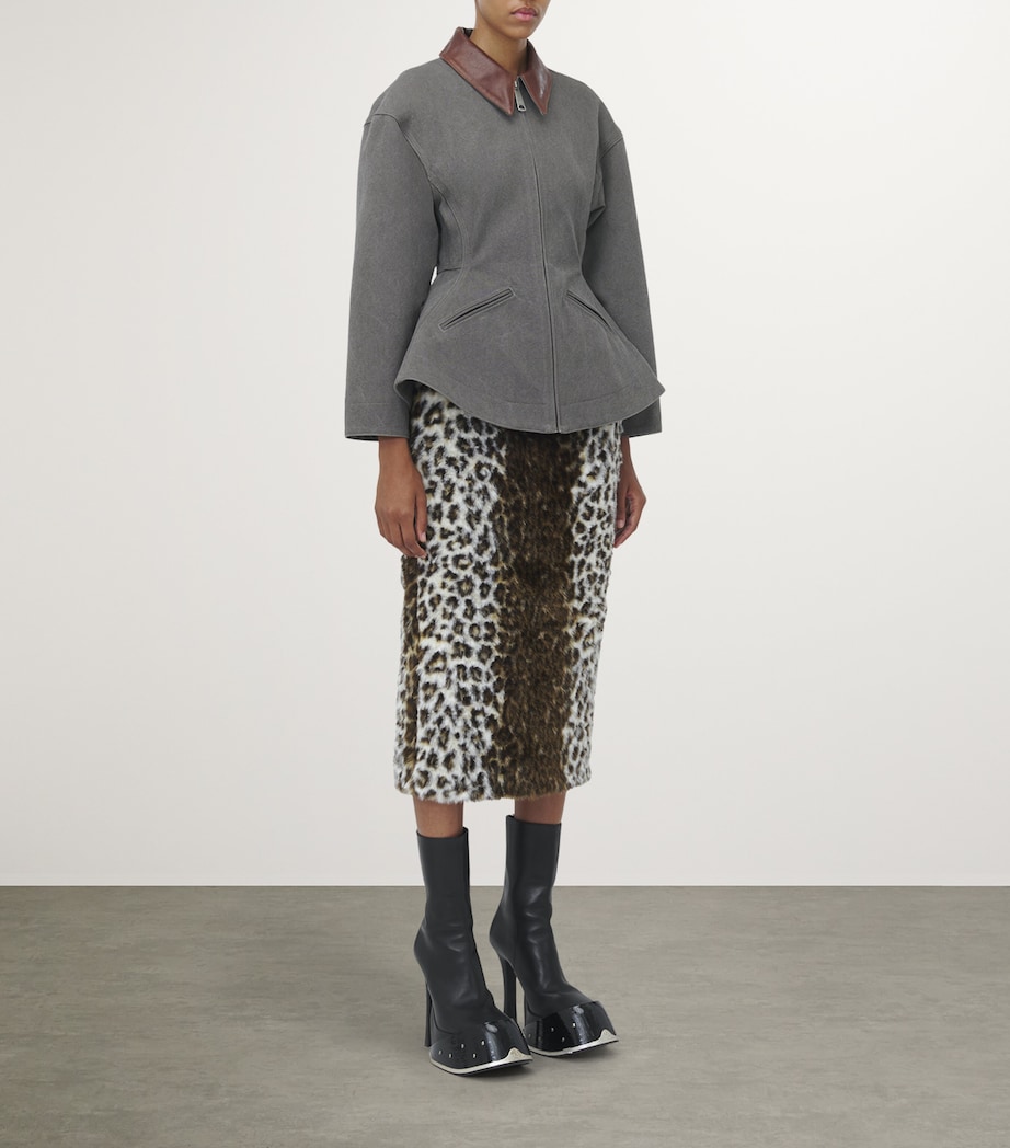 Cotton Canvas Peplum Jacket 1451 Image 3